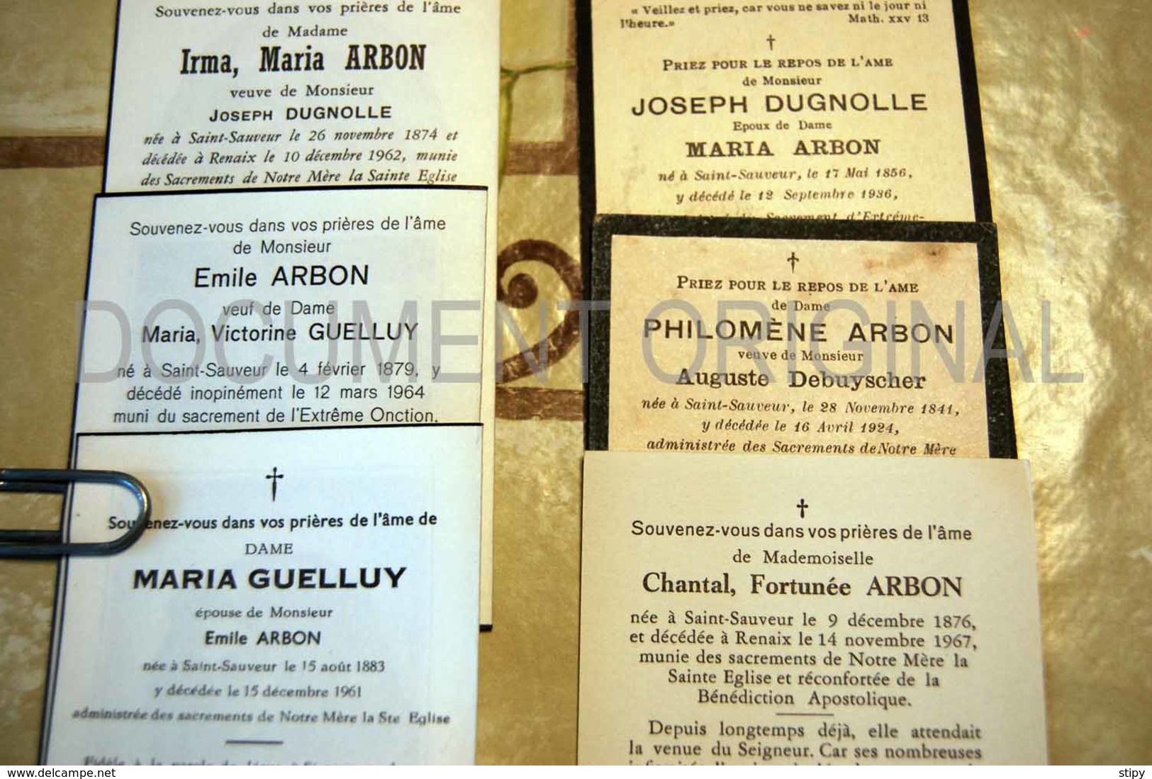 Saint-sauveur  Famille Guelluy Arbon Dugnolle - Frasnes-lez-Anvaing