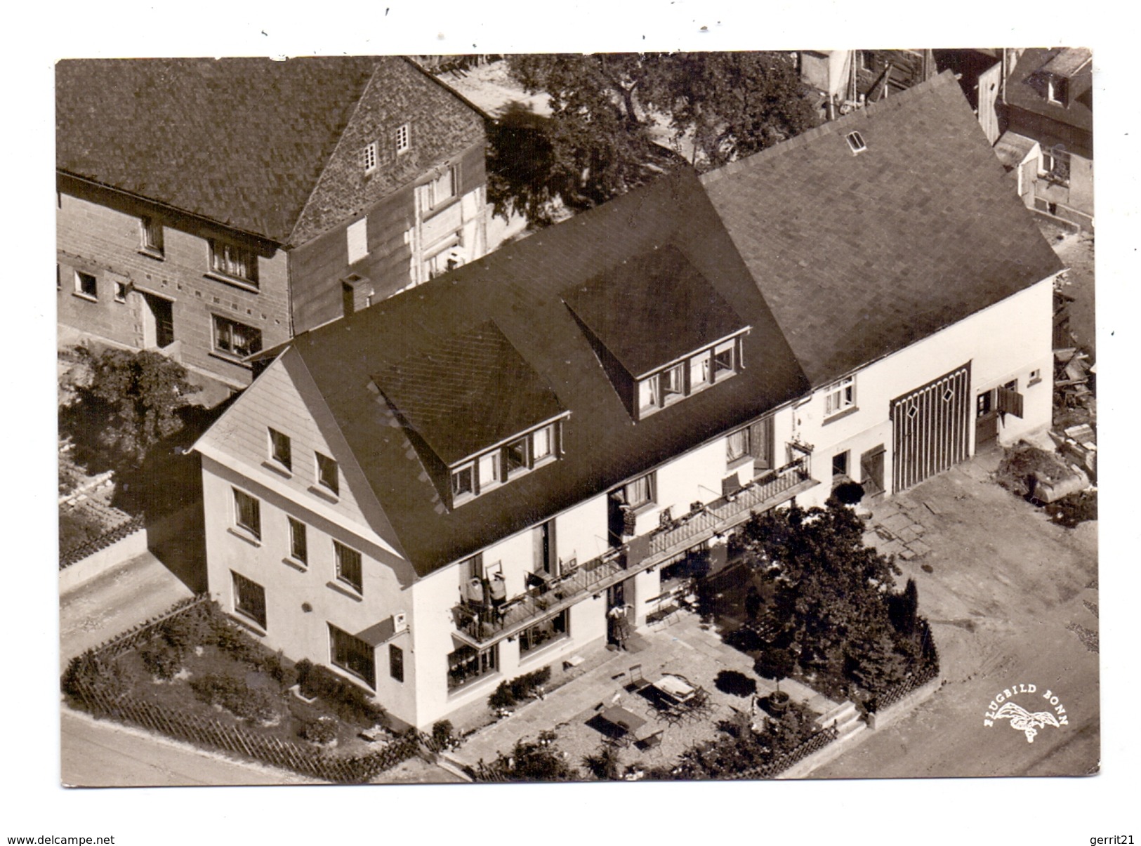 5401 EMMELSHAUSEN - NORATH, Pension Haus Sonneck, Luftaufnahme - Emmelshausen