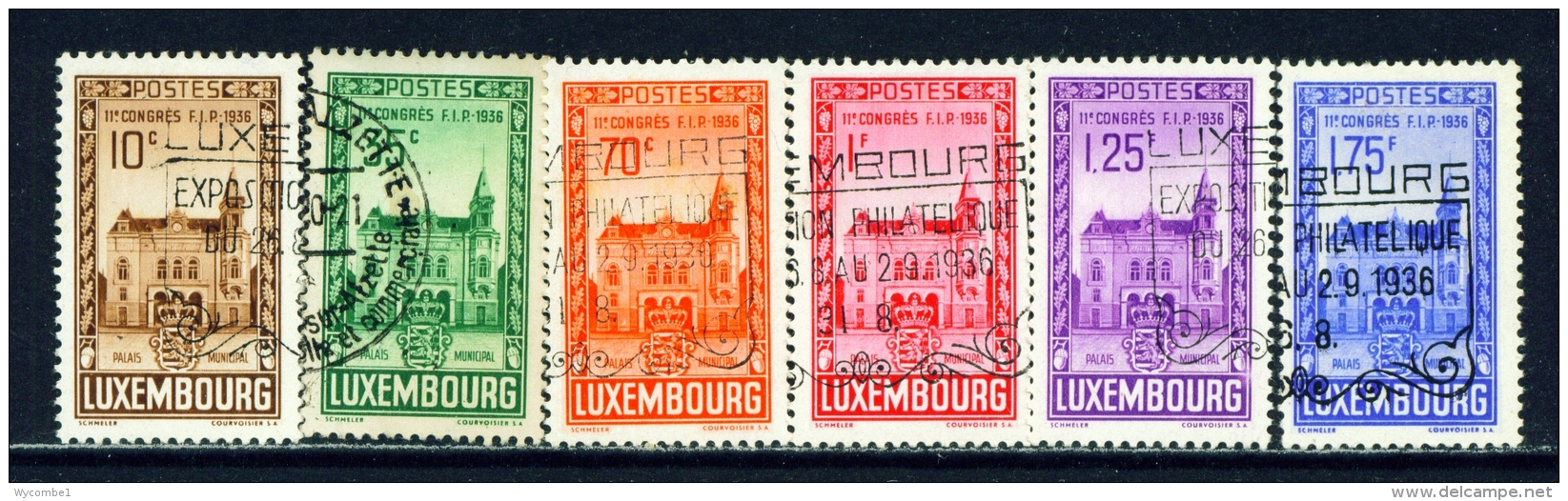 LUXEMBOURG  -  1936  Philatelic Congress  Set  Used As Scan - Oblitérés