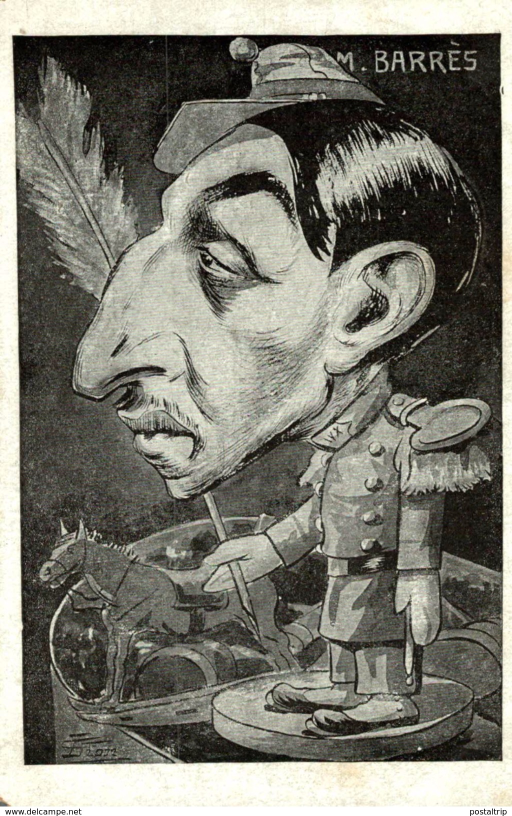 CPA - Illustrateur Gustave De LION - Satirique- Politique - M. BARRES - Sátiras