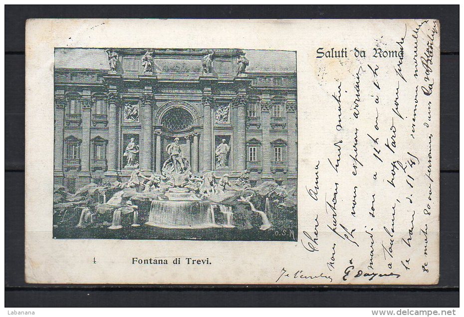 Italie, Roma, Fontana Di Trevi, 1900 - Fontana Di Trevi