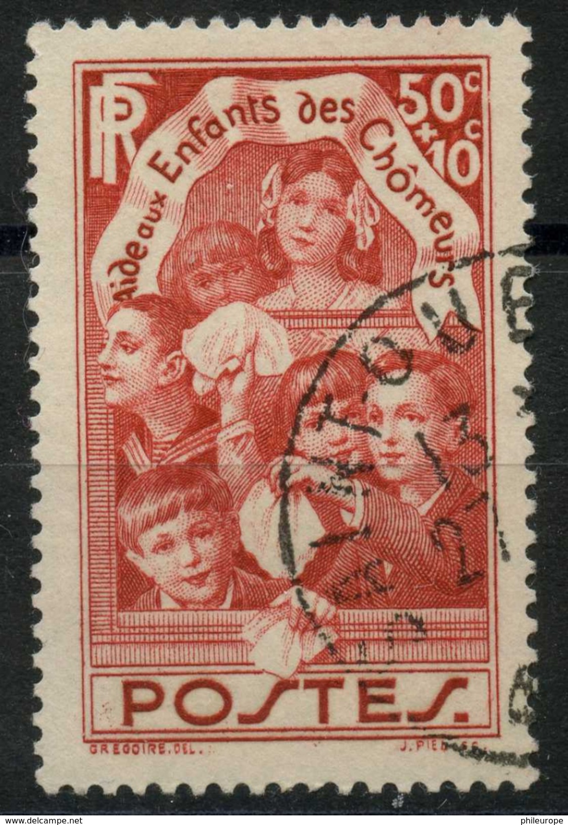 France (1938) N 384 (o) - Oblitérés