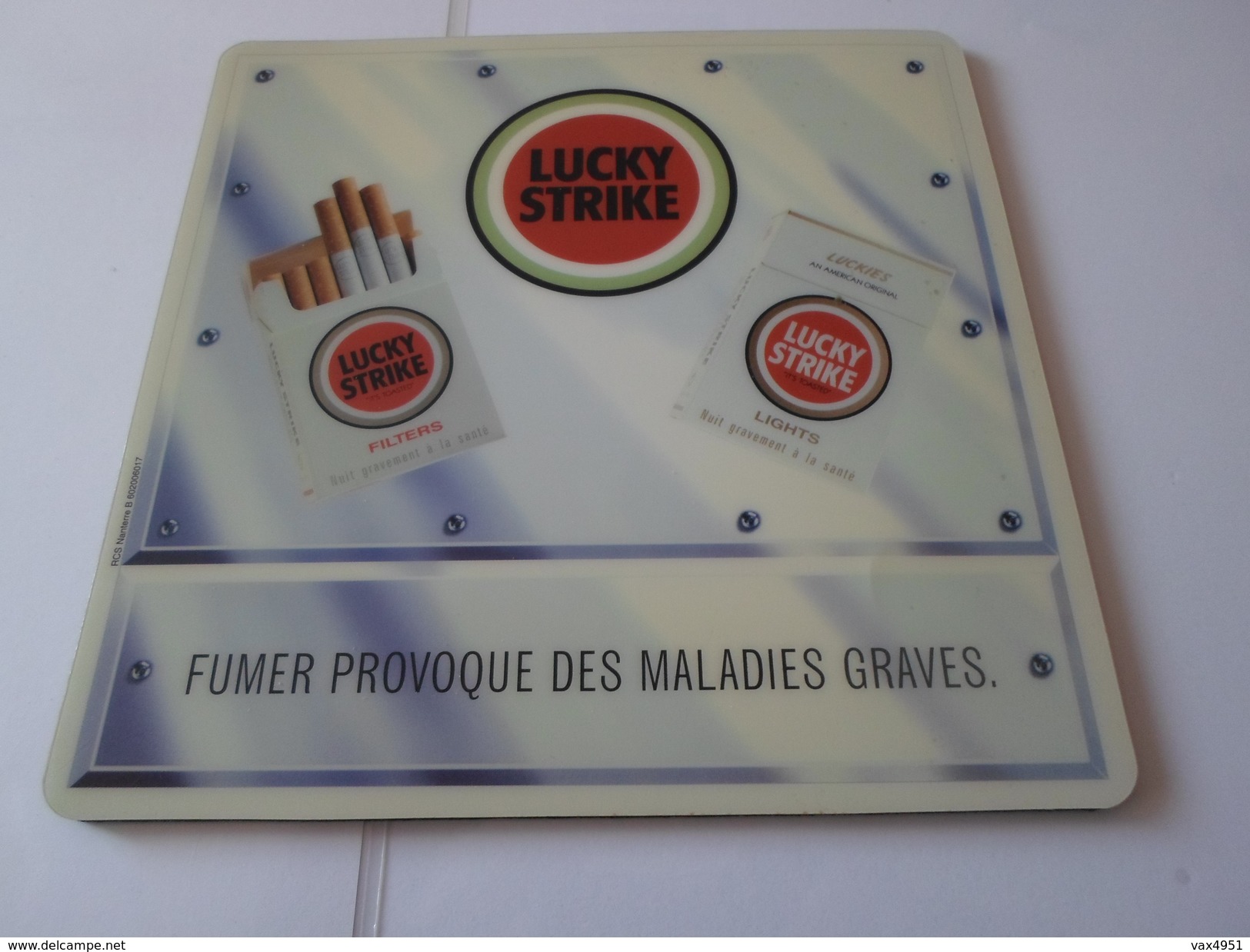 TAPIS DE SOURIS  PUB TABAC  LUCKY STIKE   *****  RARE     A  SAISIR ***** - Objets Publicitaires