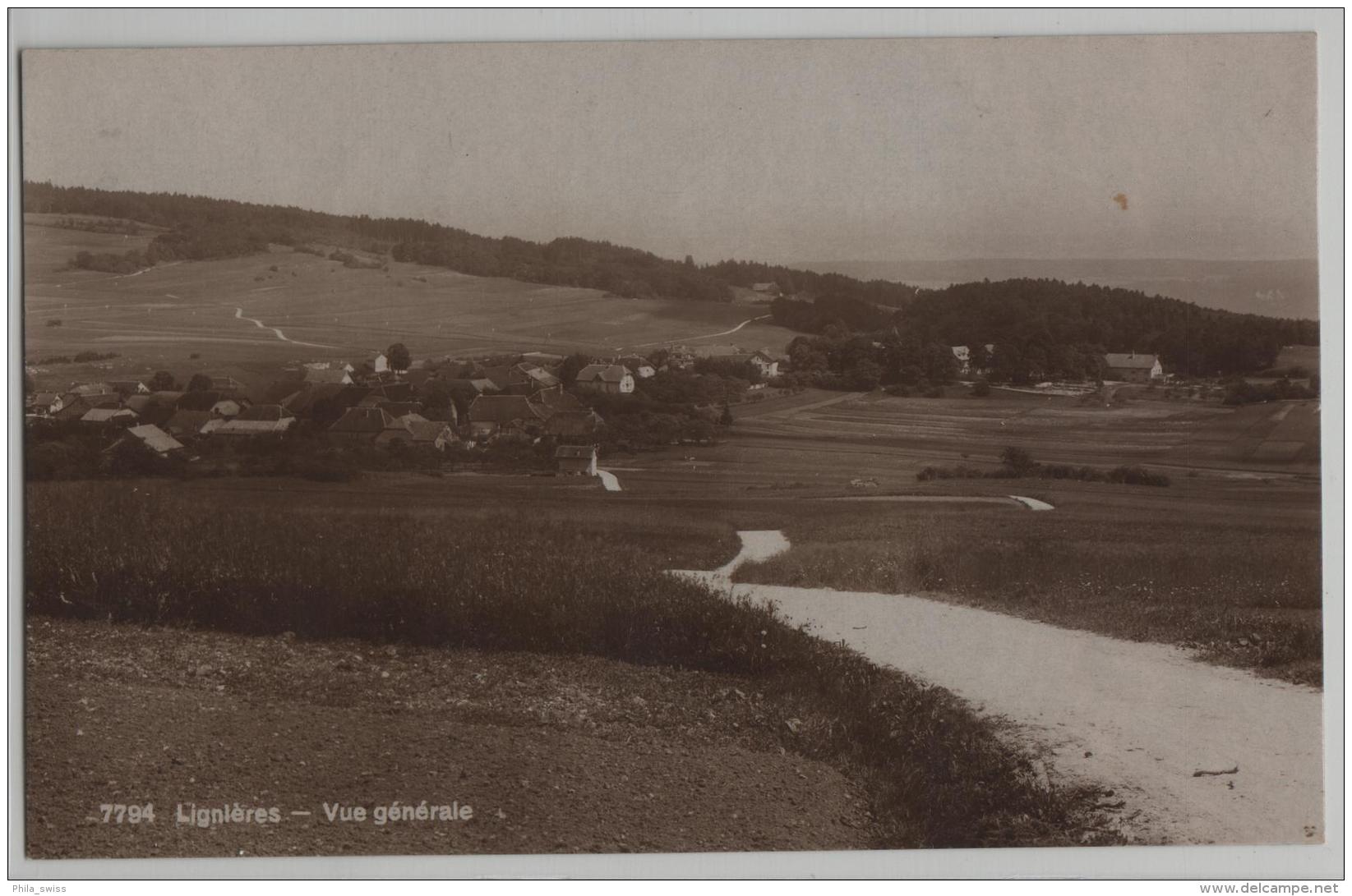 Lignieres - Vue Generale - Phototypie No. 7794 - Lignières