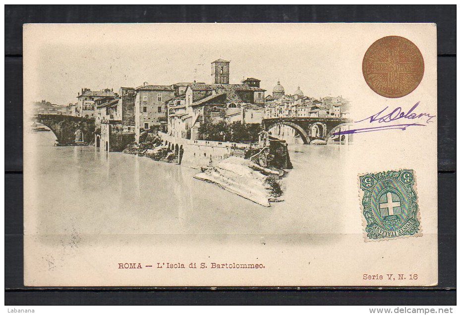 Italie, Roma, L'isola Di S. Bartolomeo - Fiume Tevere