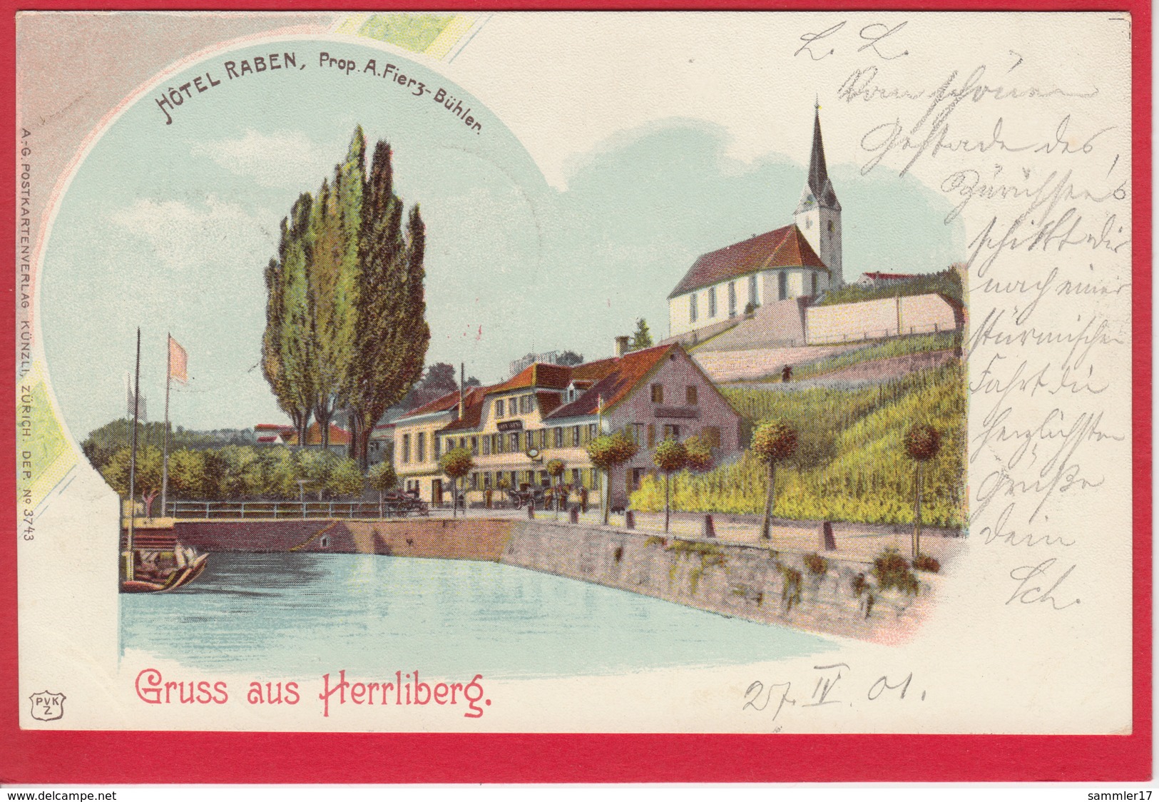 HERRLIBERG, HOTEL RABEN, 1901 - Herrliberg