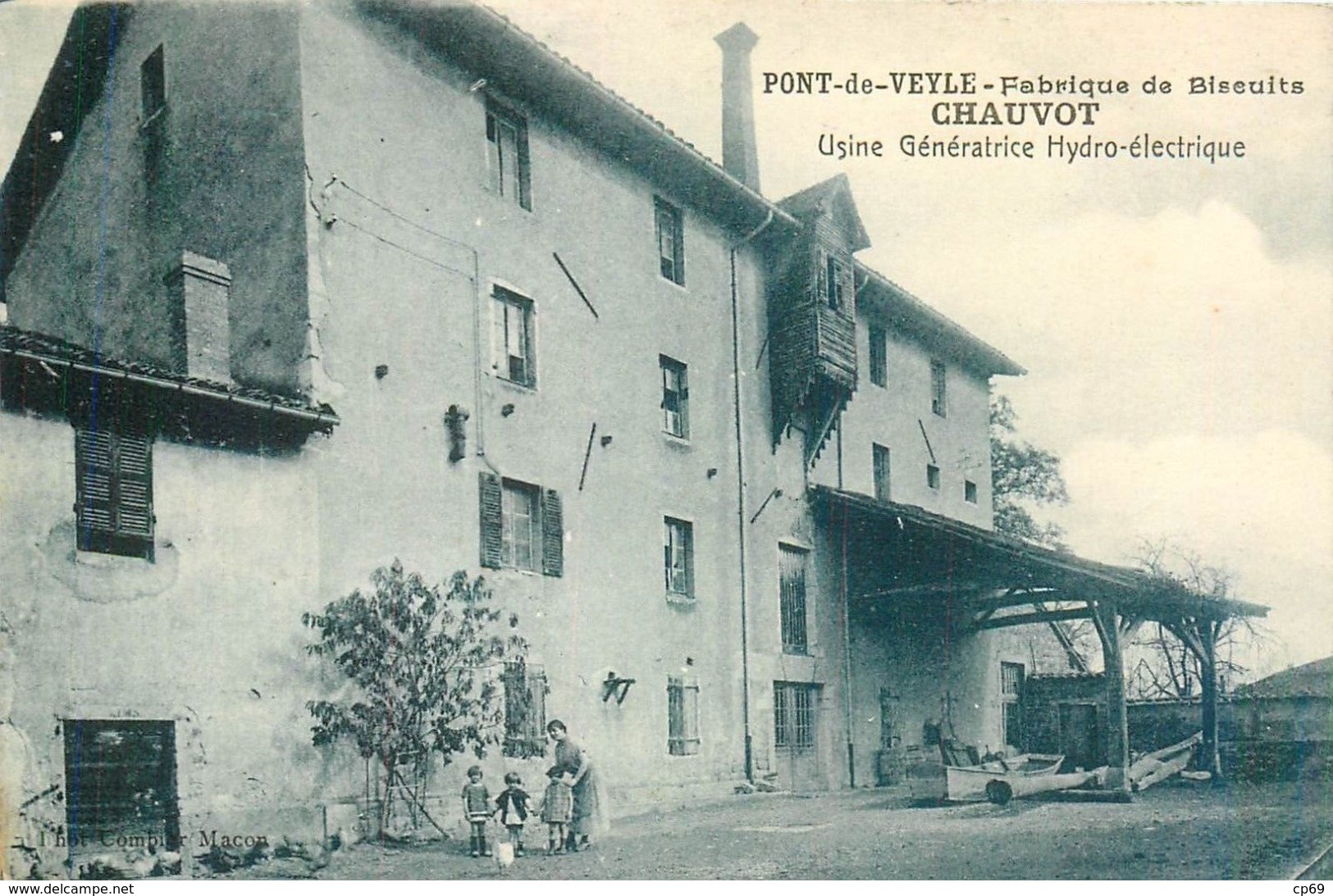 PONT-DE-VEYLE - Lot 2 Cpa Fabrique Biscuits CHAUVOT Usine Génératrice Hydro-électrique + Intérieur - AIN - Sin Clasificación