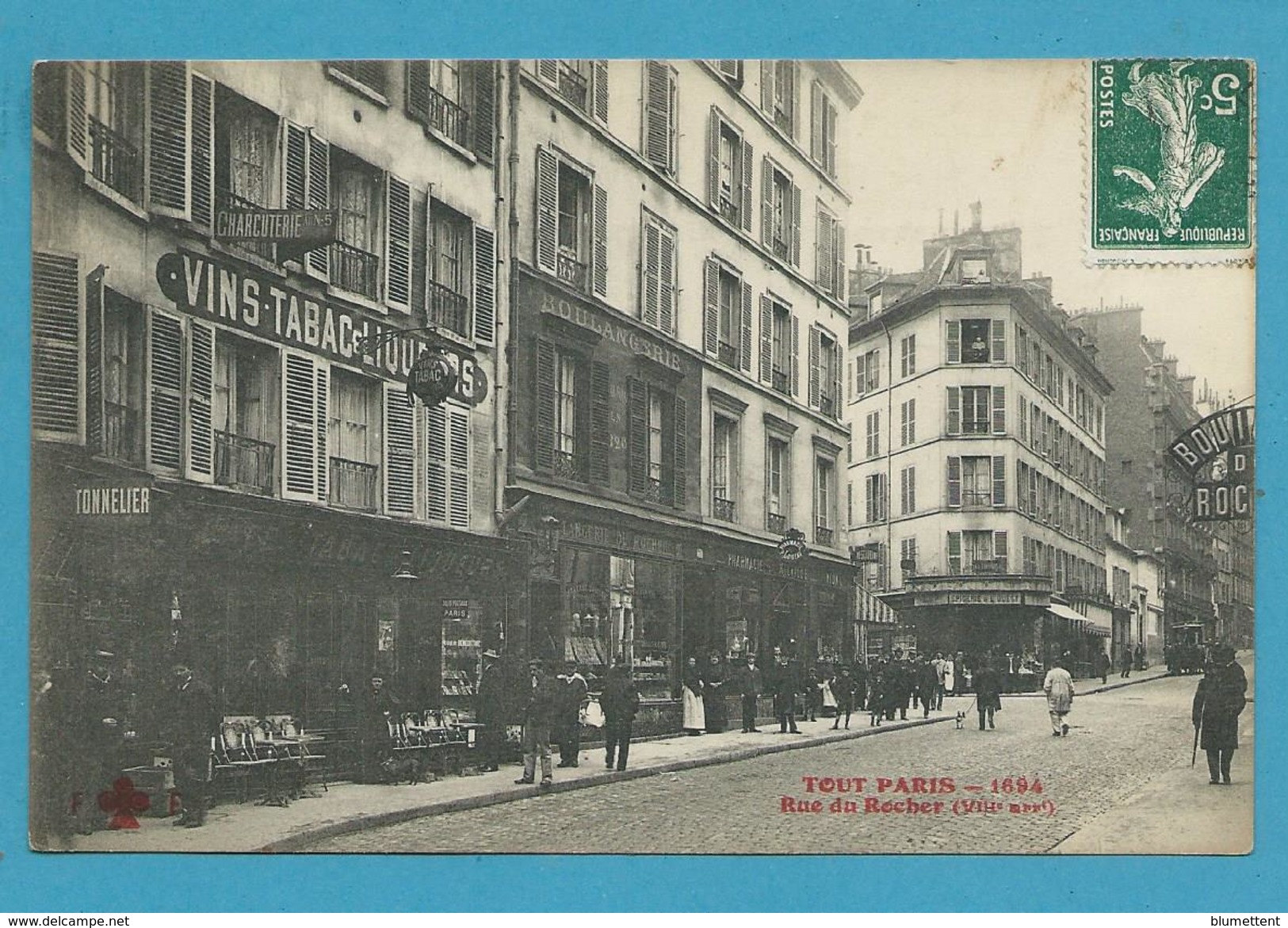 CPA TOUT PARIS 1694 - Rue Du Rocher (VIIIème Arrt.) Ed. FLEURY - Distrito: 08