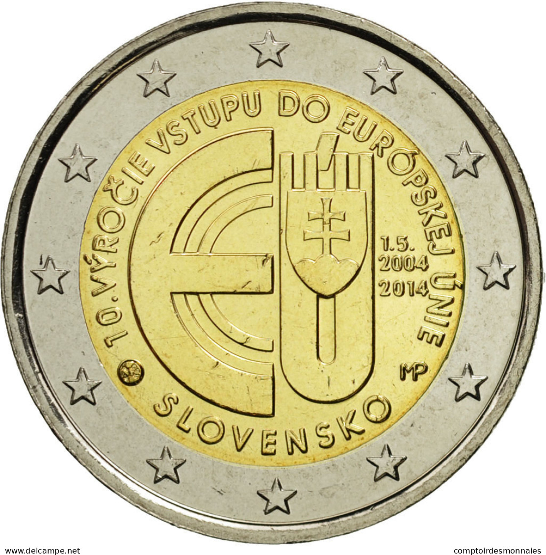 Slovaquie, 2 Euro, EU, 2014, SPL, Bi-Metallic - Slovakia