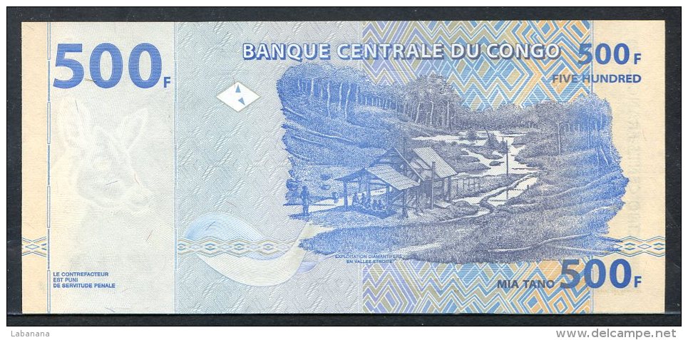 443-Congo Billet De 500 Francs 2002 PD027B    Neuf - République Démocratique Du Congo & Zaïre