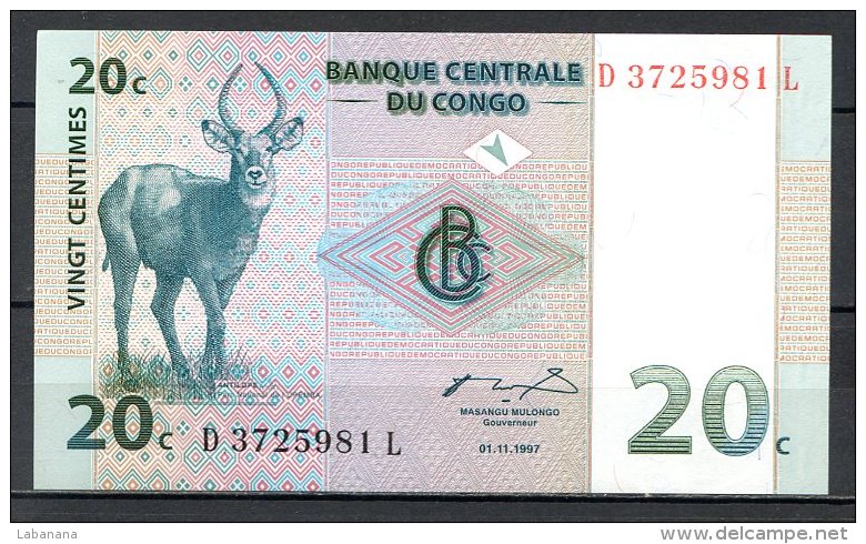 438-Congo Lot De 5 Billets Neufs - République Démocratique Du Congo & Zaïre