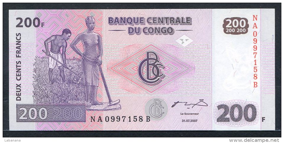 438-Congo lot de 5 billets neufs