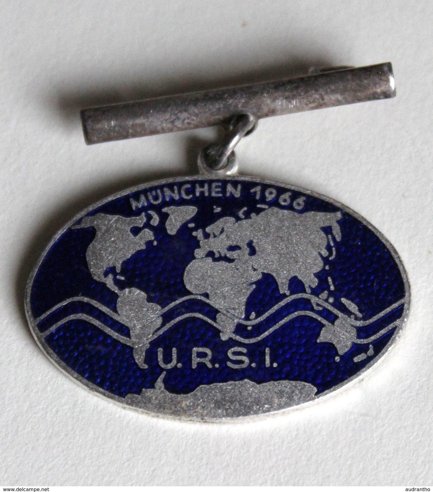 Broche URSI München 1966 Assemblée Générale Union Radio Scientifique Internationale Radiotélégraphie - Other & Unclassified