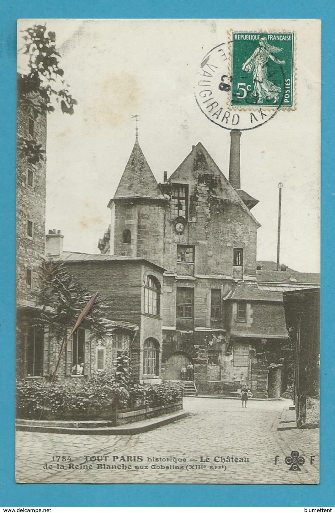 CPA TOUT PARIS 734 - La Château De La Reine Blanche Aux Gobelins (XIIIème Et IVème Arrt.) Ed. FLEURY - Distrito: 13