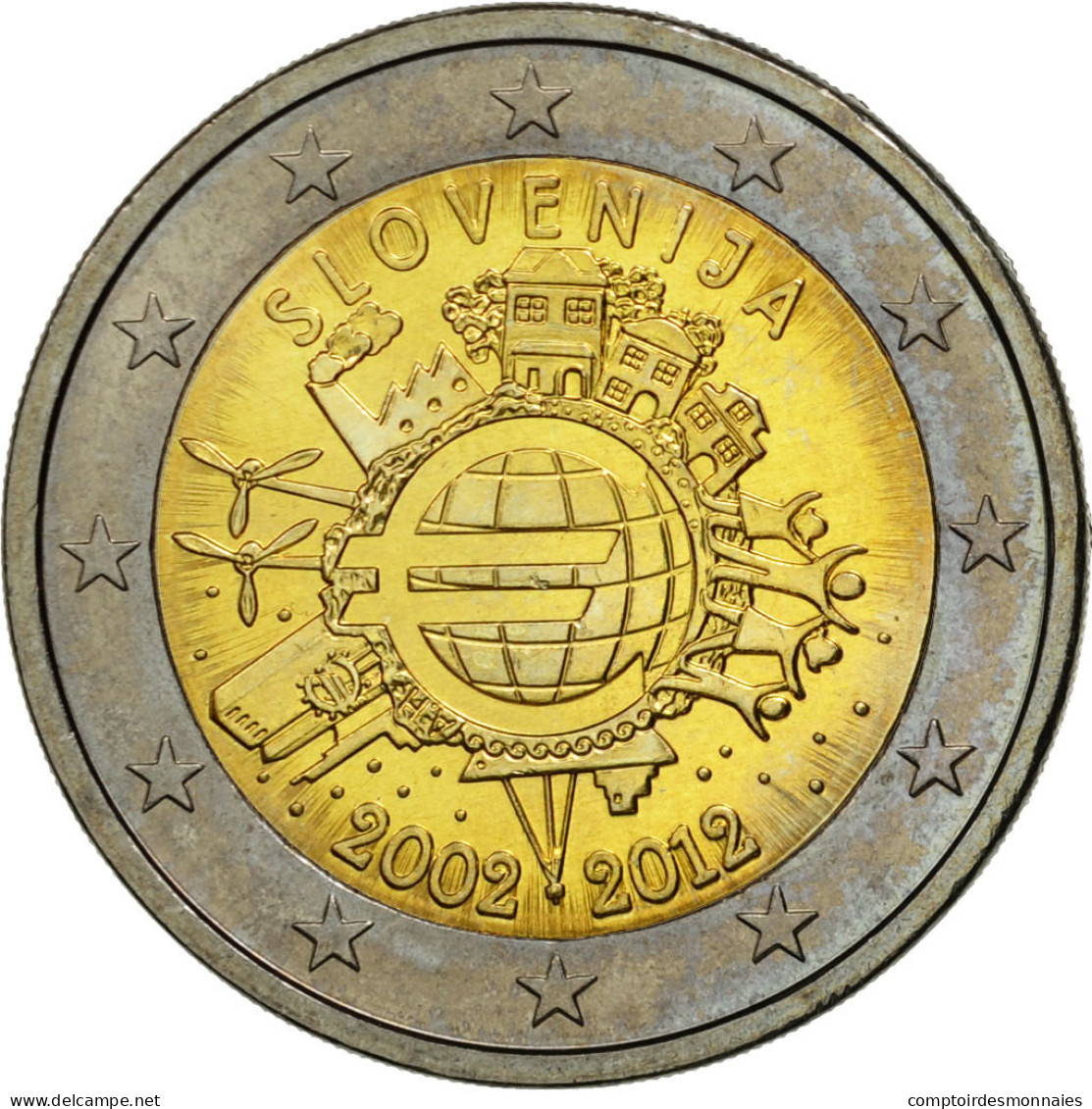 Slovénie, 2 Euro, €uro 2002-2012, 2012, SPL, Bi-Metallic - Slovenia