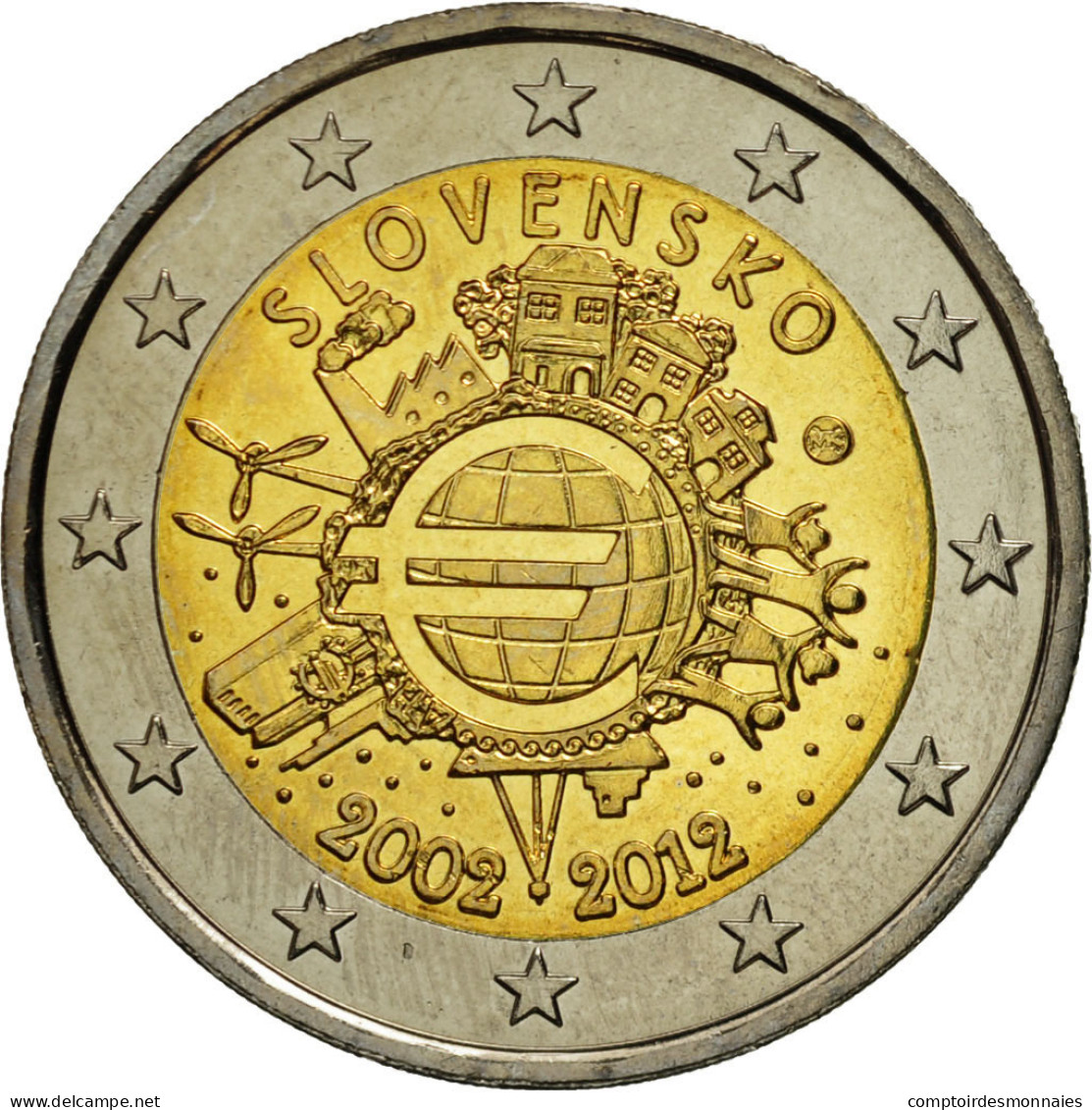 Slovaquie, 2 Euro, €uro 2002-2012, 2012, SPL, Bi-Metallic - Slowakije