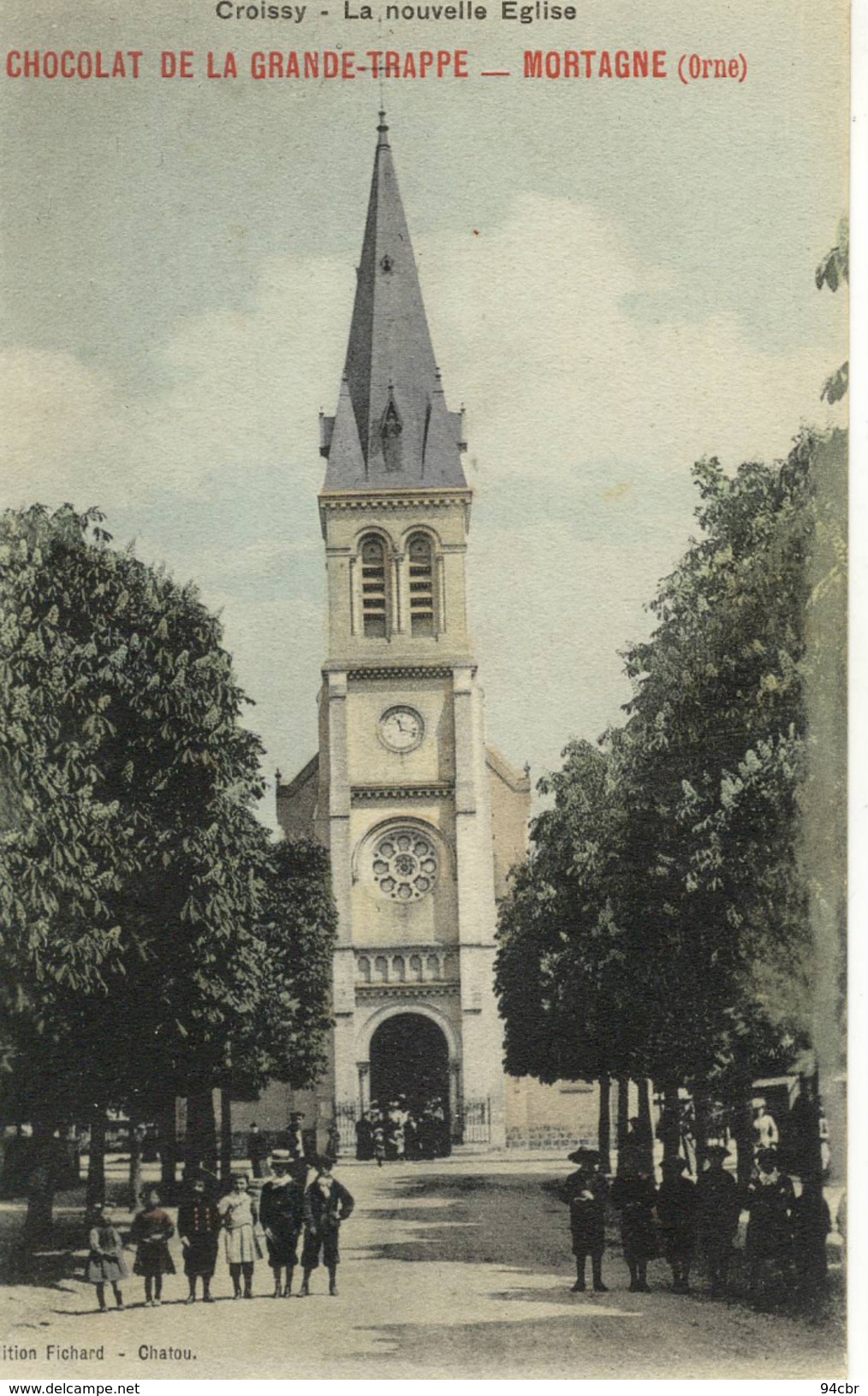 CPA ( 78) CROISSY La Nouvelle Eglise (petit Defaut Coin Haut Gauche  )  (B BUR) - Croissy-sur-Seine