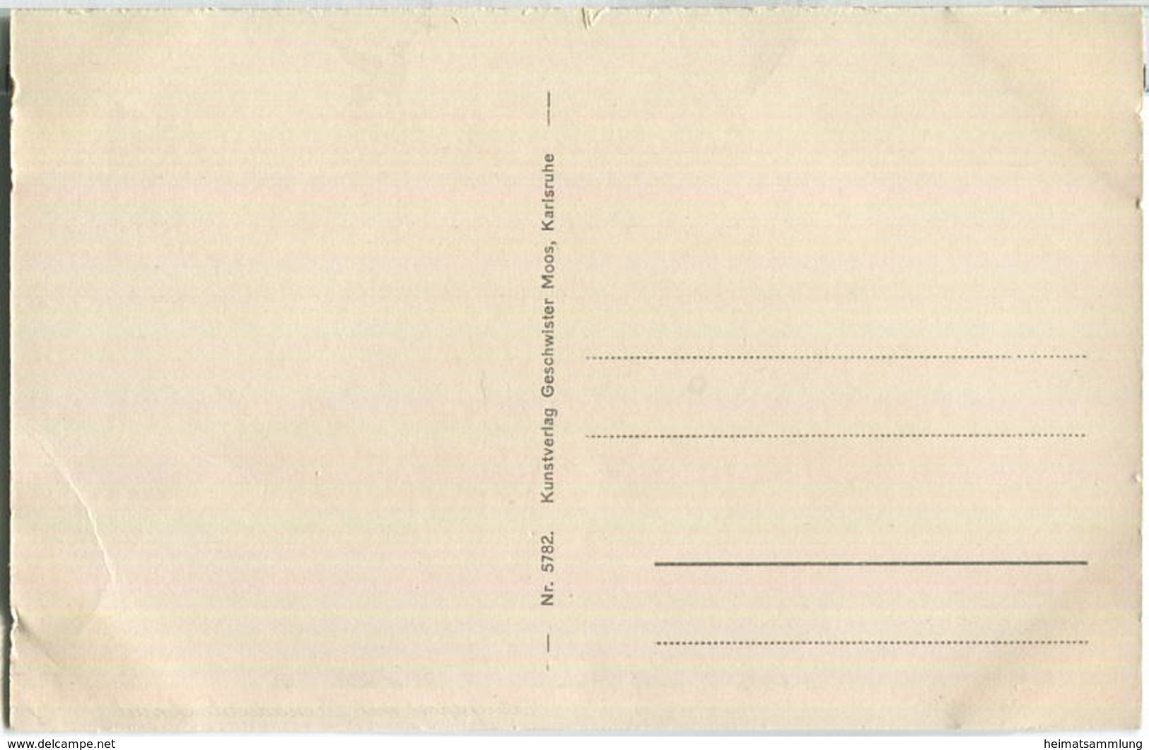 Karlsruhe - Hauptpost Mit Grenadierdenkmal - Verlag Geschwister Moos Karlsruhe - Karlsruhe