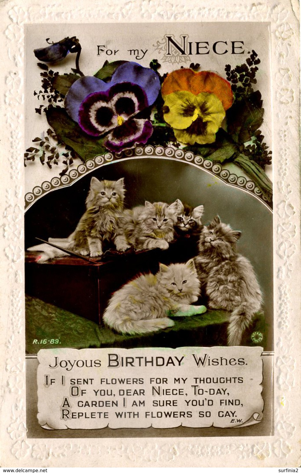 CATS - NIECE - JOYOUS BIRTHDAY  RP - ROTARY C323 - Cats