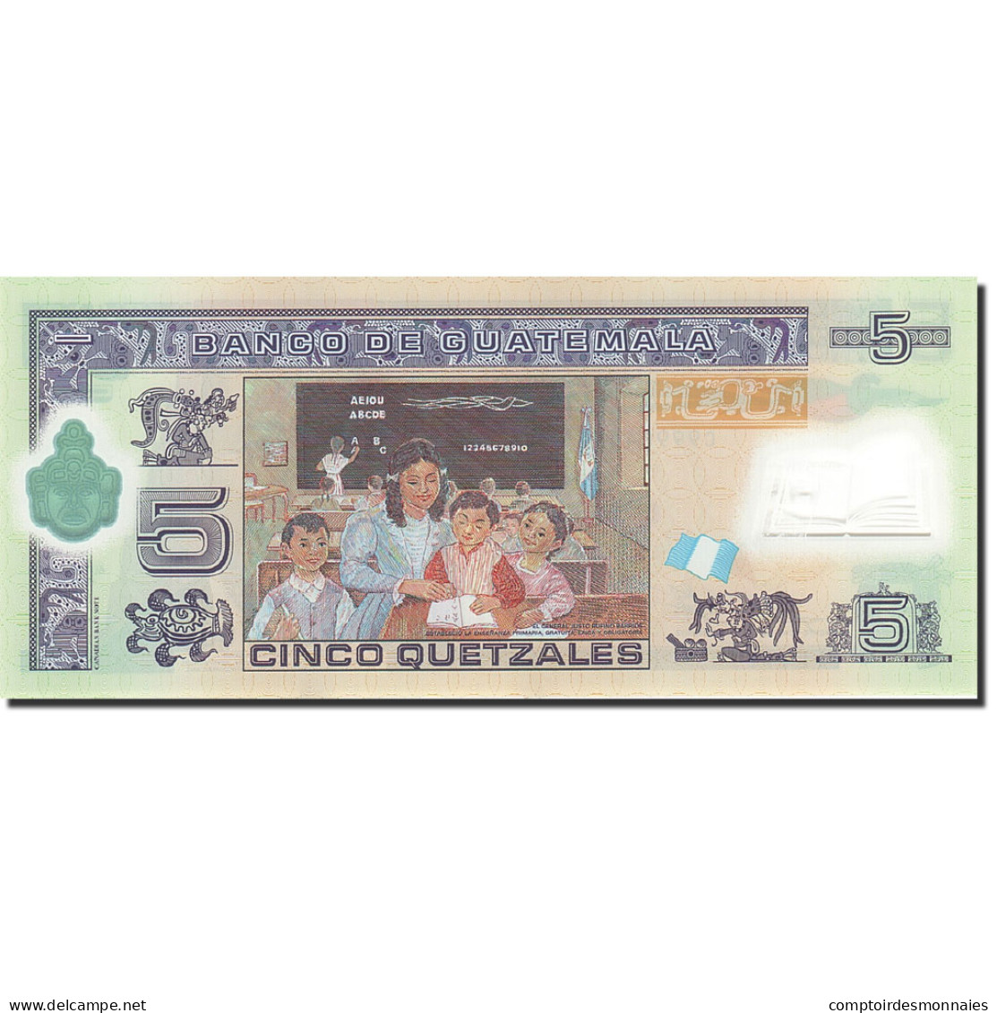 Billet, Guatemala, 5 Quetzales, 2011, 2011-05-11, NEUF - Guatemala