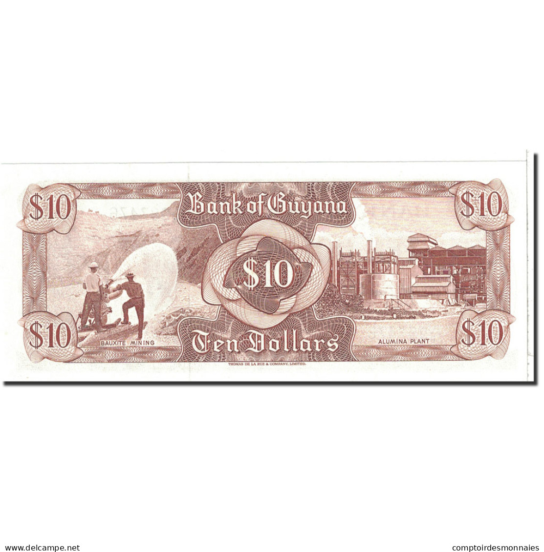 Billet, Guyana, 10 Dollars, 1966, Undated, KM:23f, SPL+ - Guyana