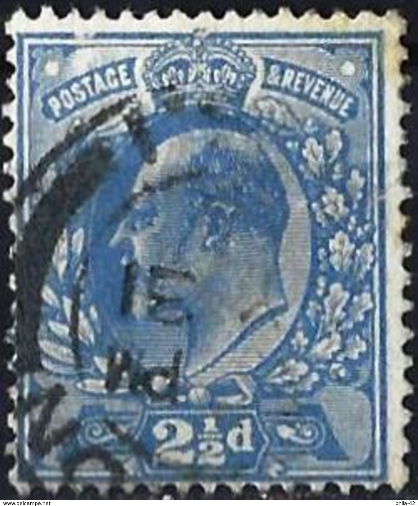 Great Britain 1911 - King Edward VII ( Mi 107B - YT 126 ) Perf. 15 X 14 - Oblitérés