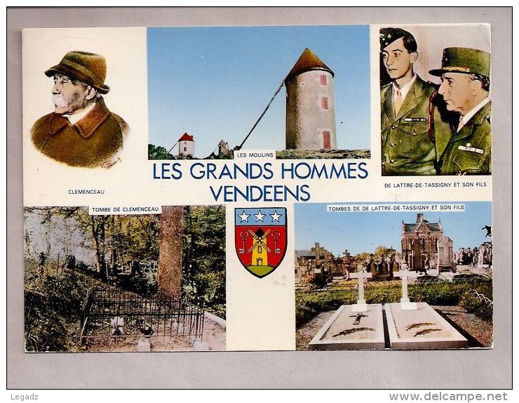 CPM - Mouilleron-en-Pares (85) - Les Grands Hommes Vendeens // Clemenceau - De Lattre - Mouilleron En Pareds