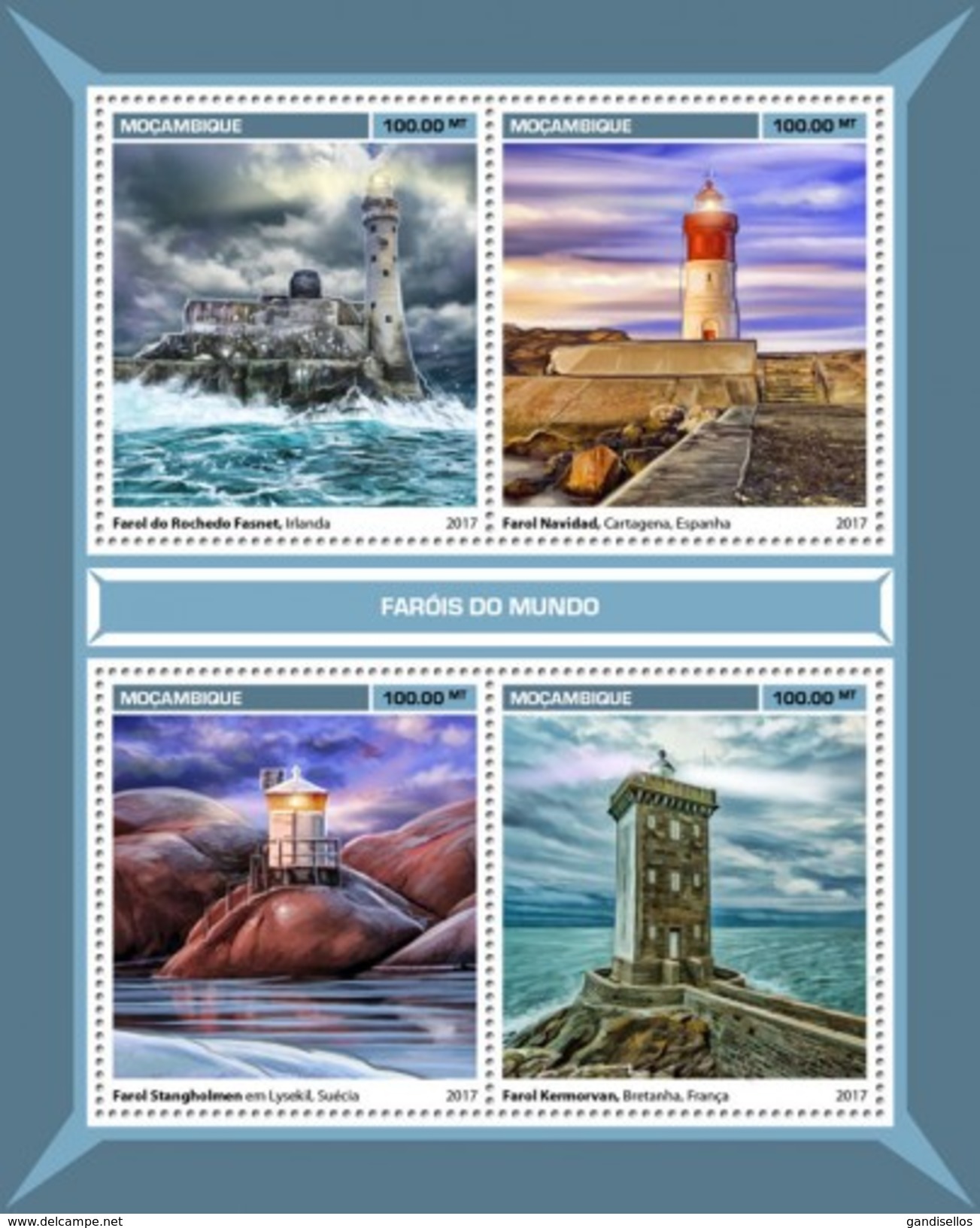 MOZAMBIQUE 2017 SHEET LIGHTHOUSES PHARES FAROS FARI FAROIS Moz17124a - Mozambique