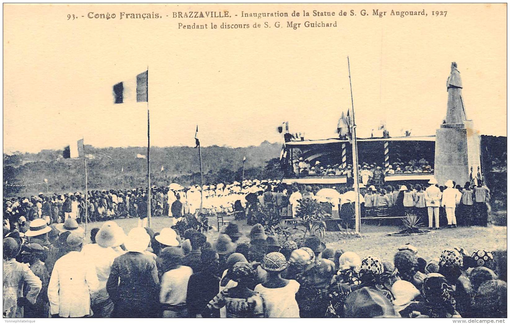 CONGO - BRAZZAVILLE / Inauguration De La Statue De Mgr Augouard - Brazzaville