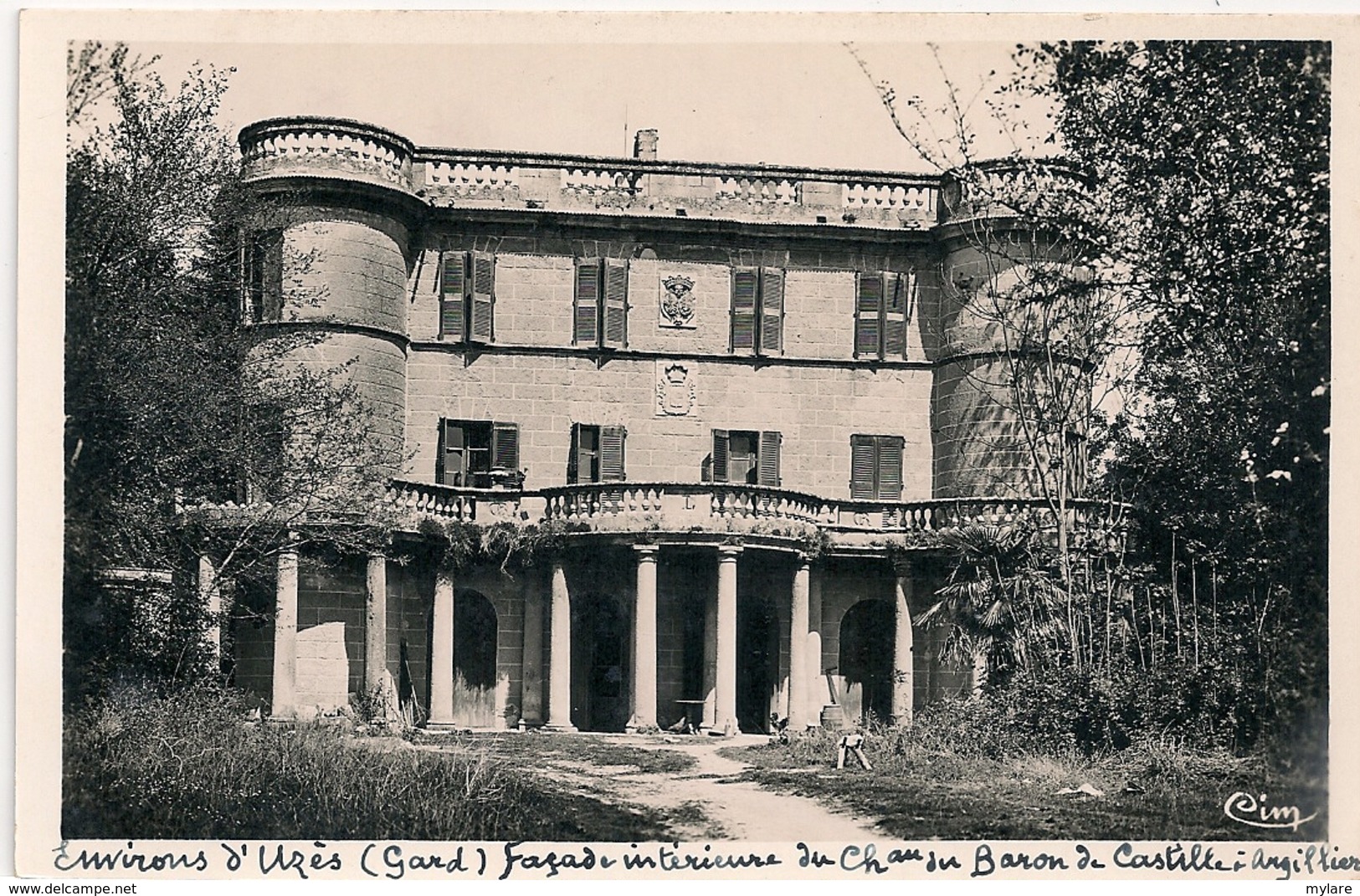 Cpsm 30  Argilliers Façade Chateau Du Baron De Castille - Autres & Non Classés