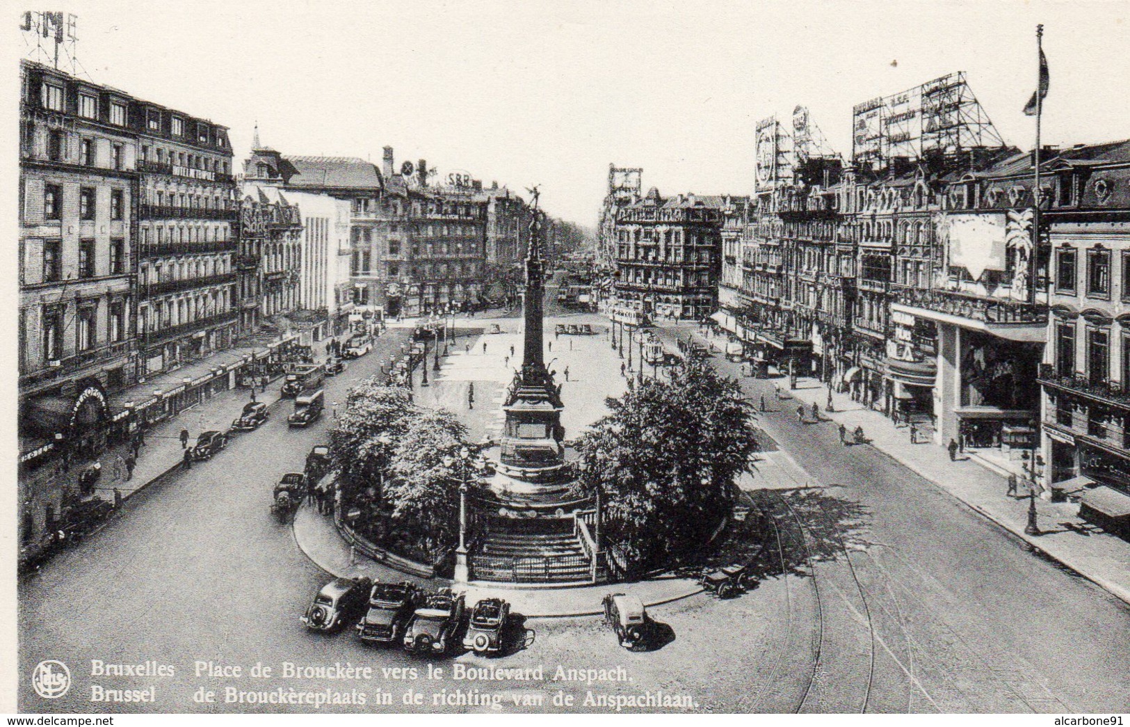 BRUXELLES - Place De Brouckère Vers Le Boulevard Anspach - Plätze