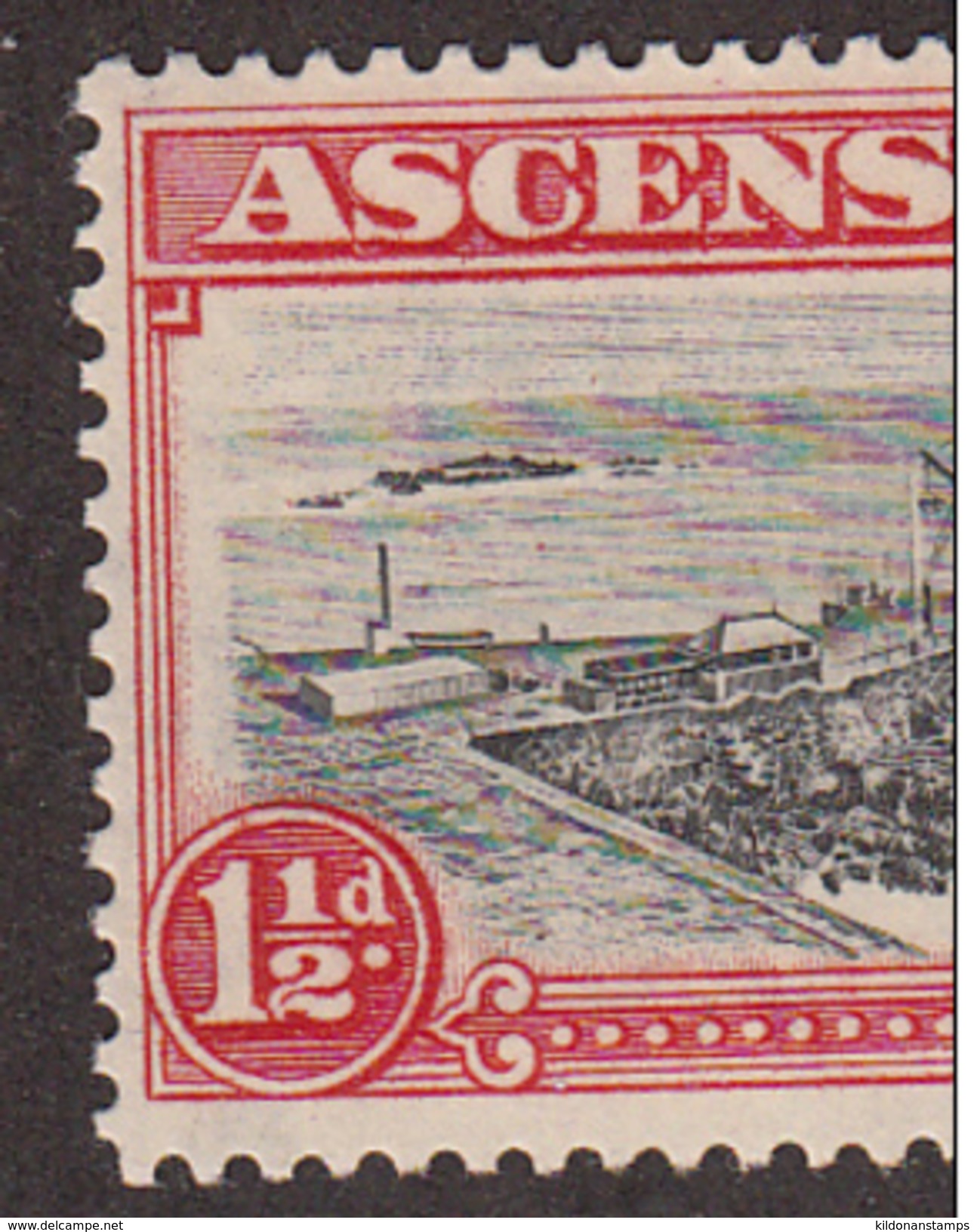 Ascension 1938-53 Mint No Hinge, Davit Flaw (1.5d), Sc# , SG 38,39,39a,40,40a,41,42,42a,42c,43,44,45,46,47 - Ascensión