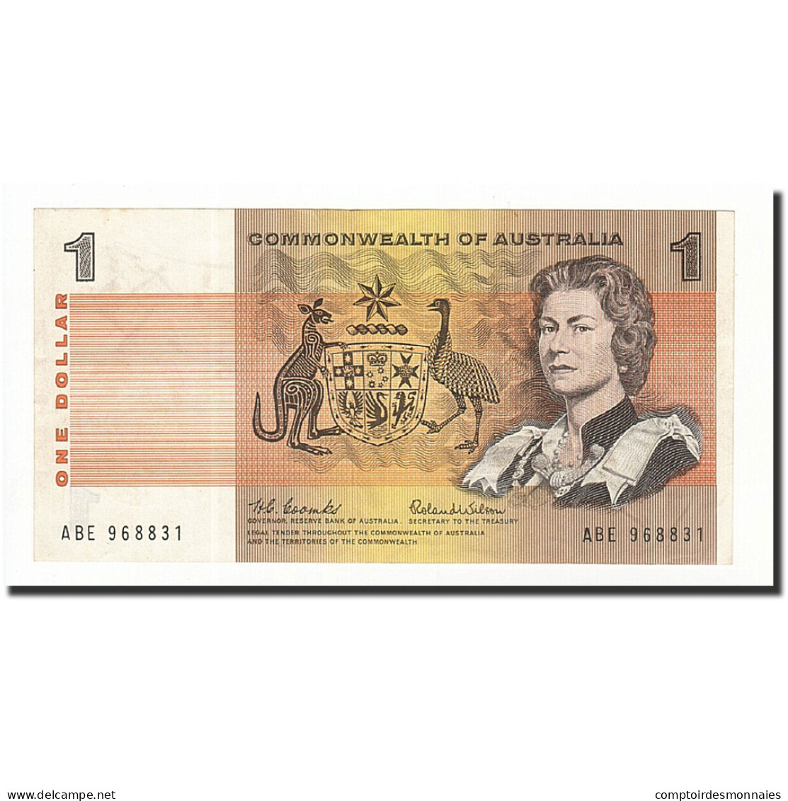 Billet, Australie, 1 Dollar, 1966-1972, 1966, KM:37a, SPL - 1966-72 Reserve Bank Of Australia