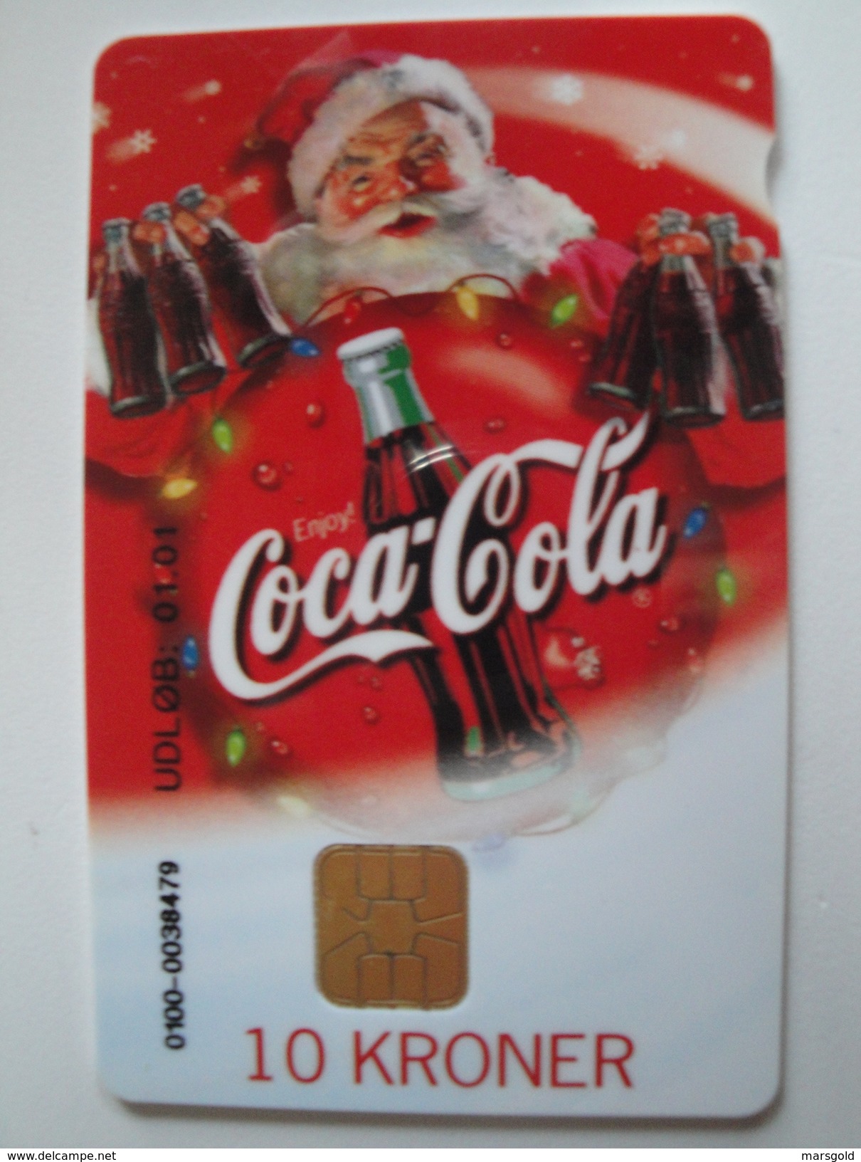 1 Chip Phonecard From Denmark - Coca-Cola - Santa Claus - Denmark