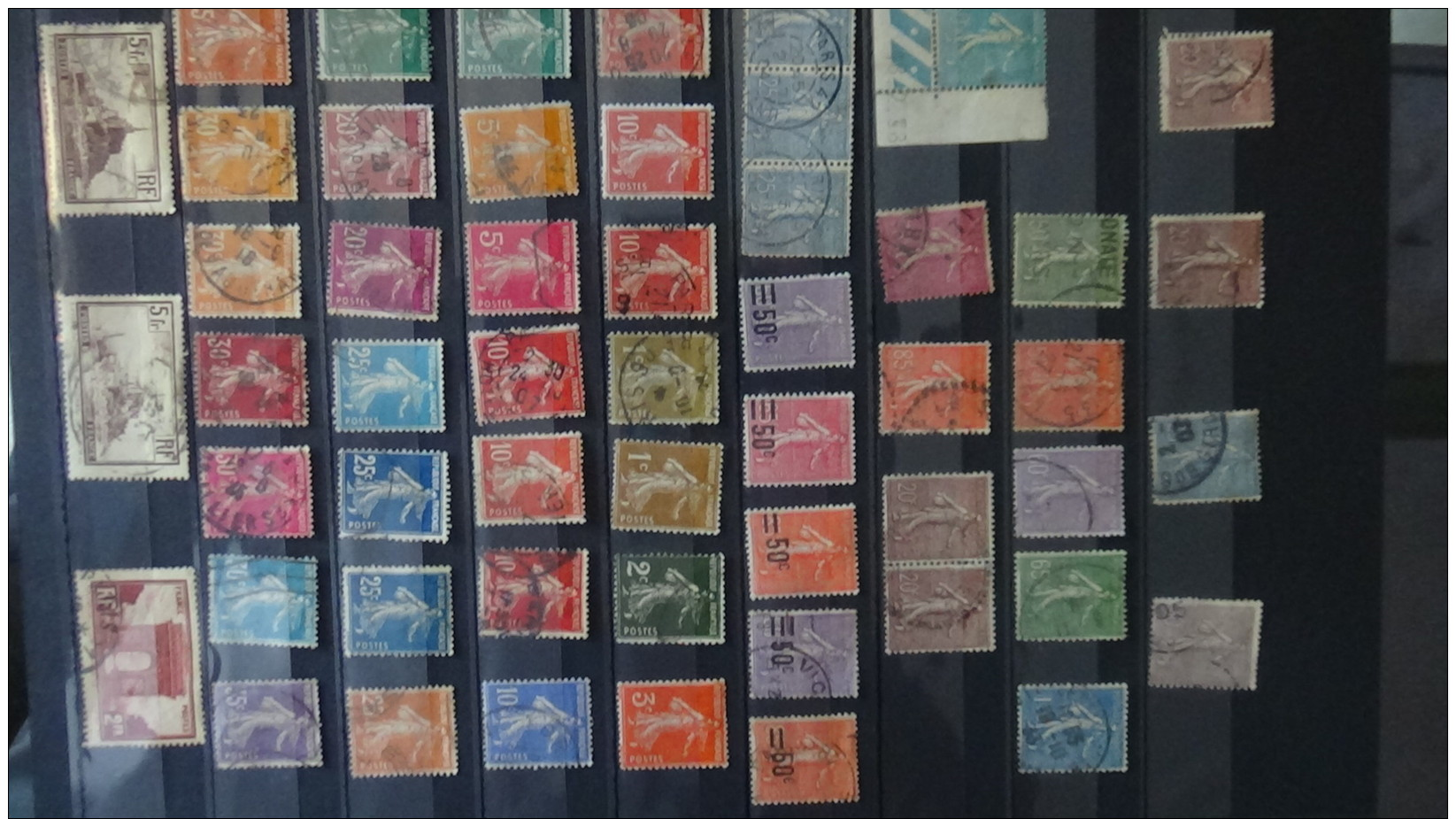 B Collection de timbres oblitérés et * de France dont Samotraces, CA, PA  et autres bonnes valeurs. A saisir !!!