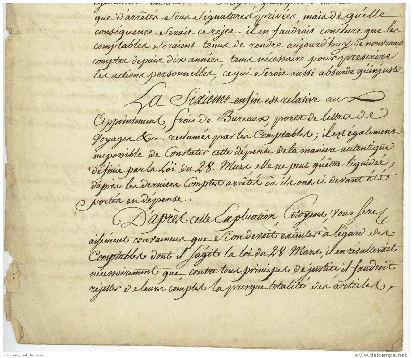 Revolution Paris Mai 1795 Bureau Du Domaine National L.S. DUCHATEL Et ? EMIGRES - Documentos Históricos