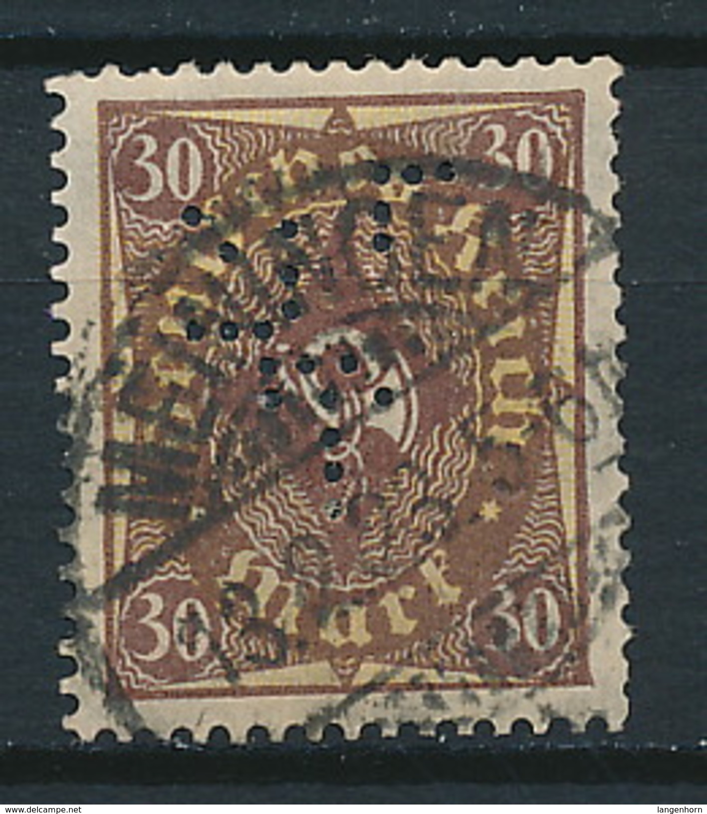 D. Reich Nr. 208 W ~ Michel 25,00 Euro - Gebraucht