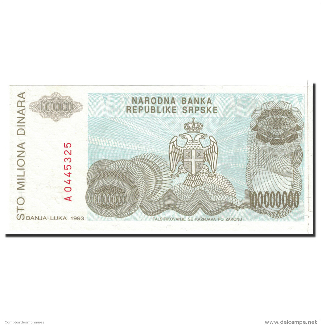 Bosnia - Herzegovina, 100,000,000 Dinara, 1993, KM:154a, NEUF - Bosnia And Herzegovina