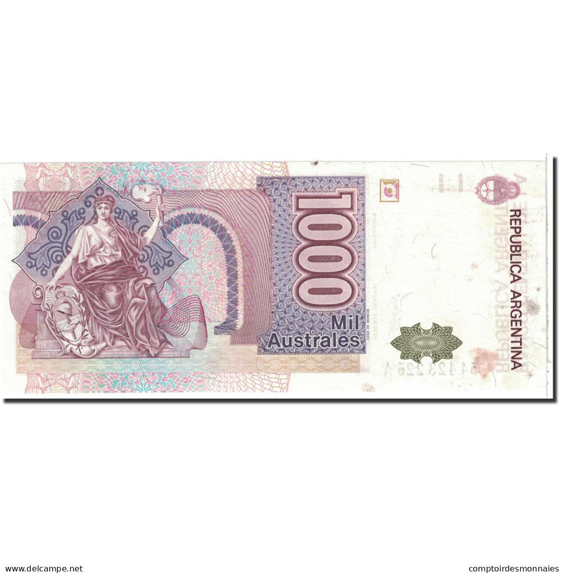 Billet, Argentine, 1000 Australes, 1988, Undated, KM:329b, TTB+ - Argentine