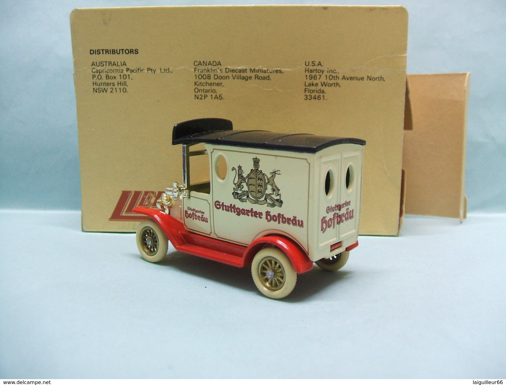 Lledo Promotional Model - FORD MODEL T Van Fourgon 1920 Bière Stuttgarter Hofbräu BO - Commercial Vehicles