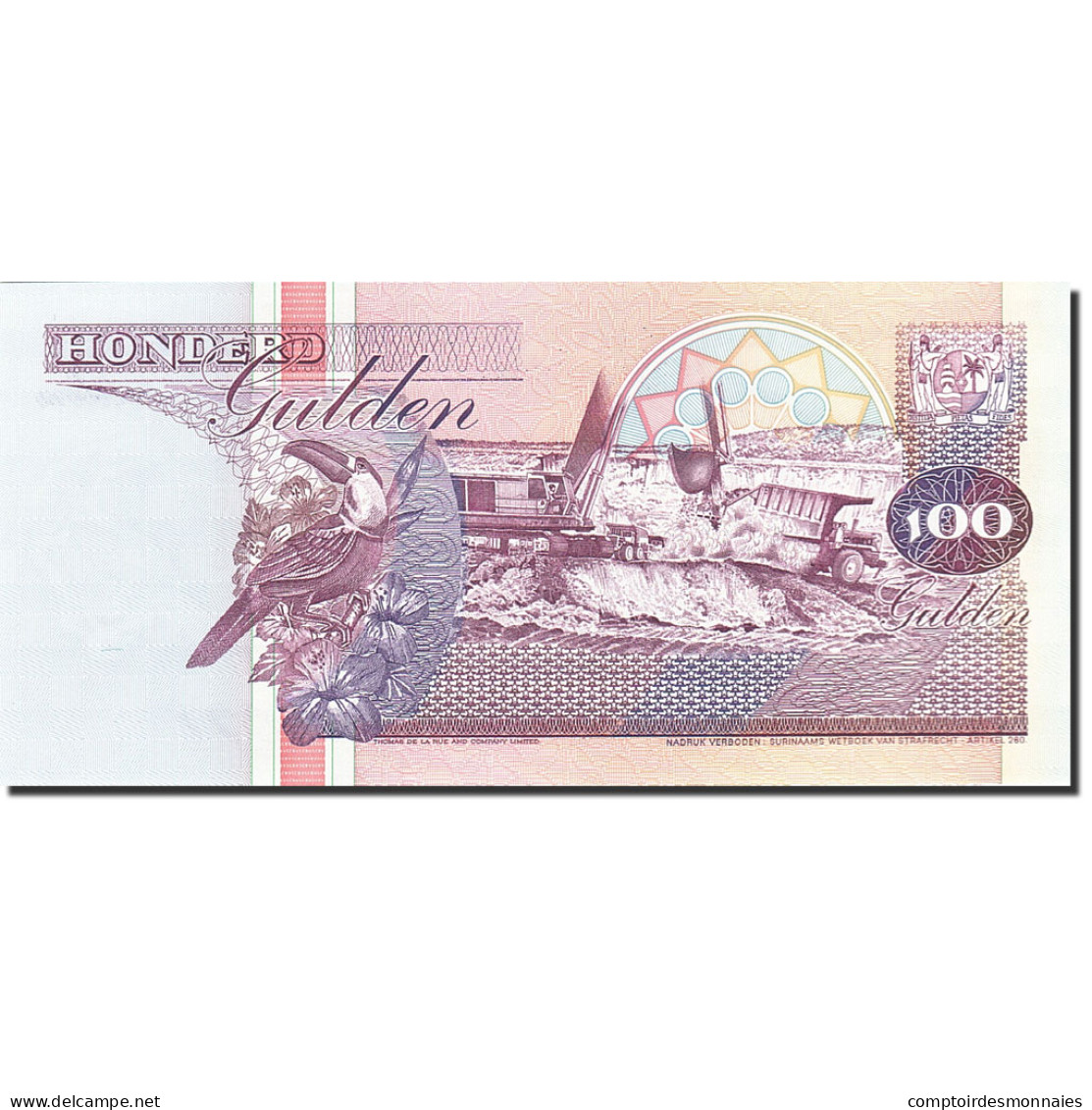 Billet, Surinam, 100 Gulden, 1991-1997, 1998-02-10, KM:139b, NEUF - Surinam