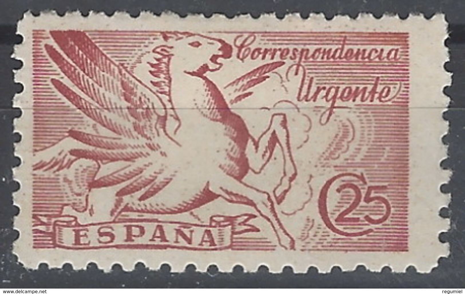 España 0952 ** Pegaso. Urgente. Sin Pie De Imprenta. 1942 - Nuevos