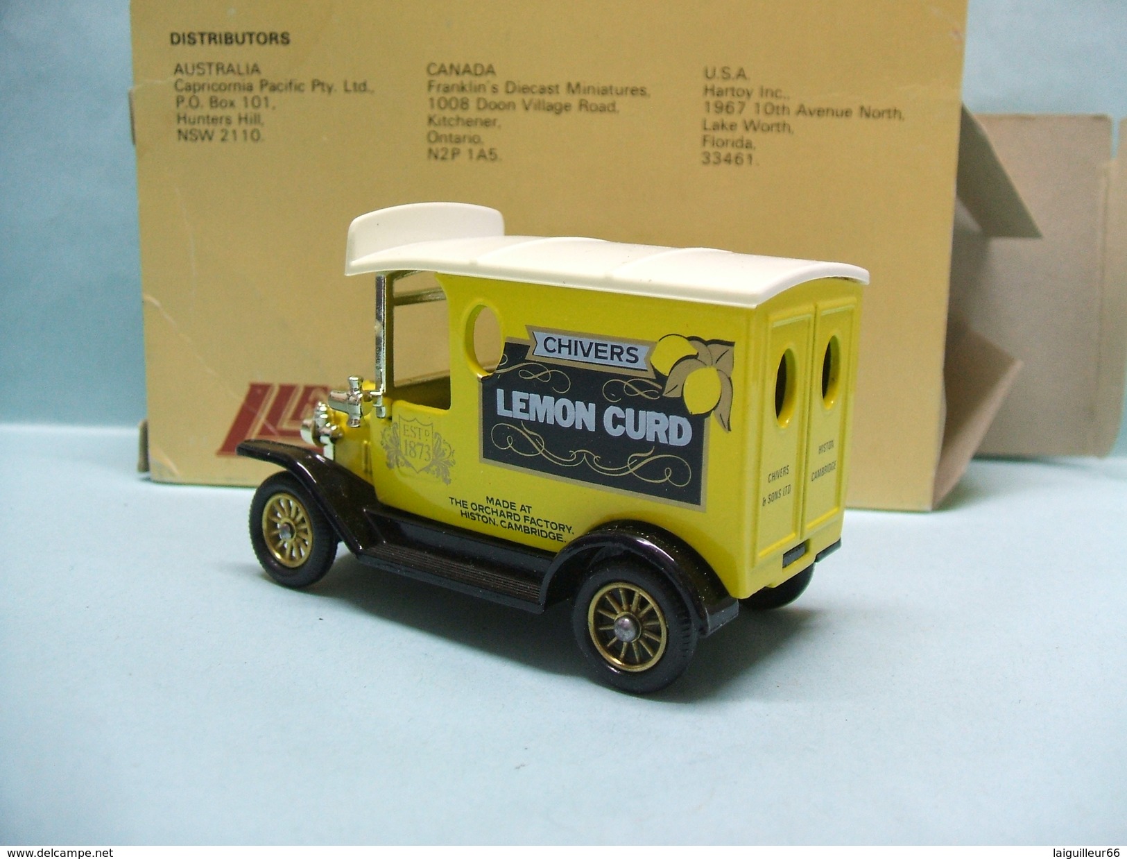 Lledo Promotional Model - FORD MODEL T Van Fourgon 1920 Chivers Lemon Curd BO - Commercial Vehicles