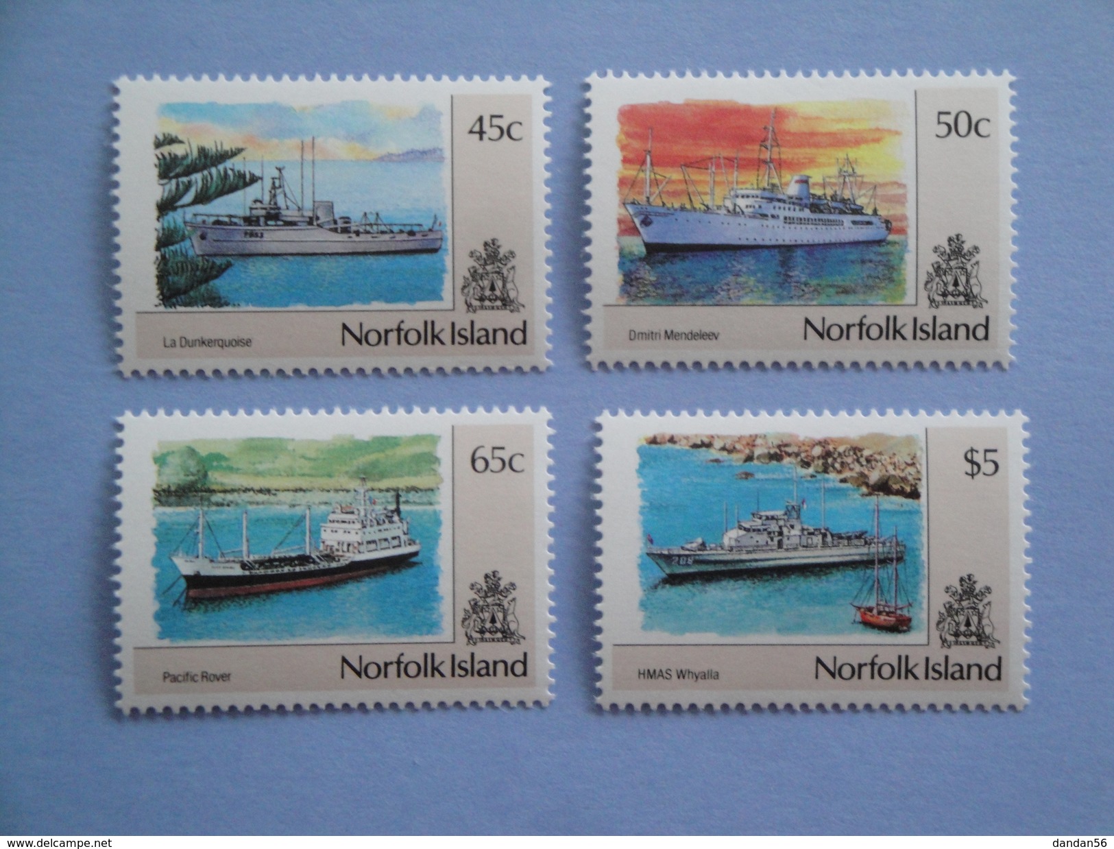 1991 Norfolk Yvert 486/9 ** Bateaux Ships Définitives Scott Xx Michel 495/8 SG Xx - Ile Norfolk