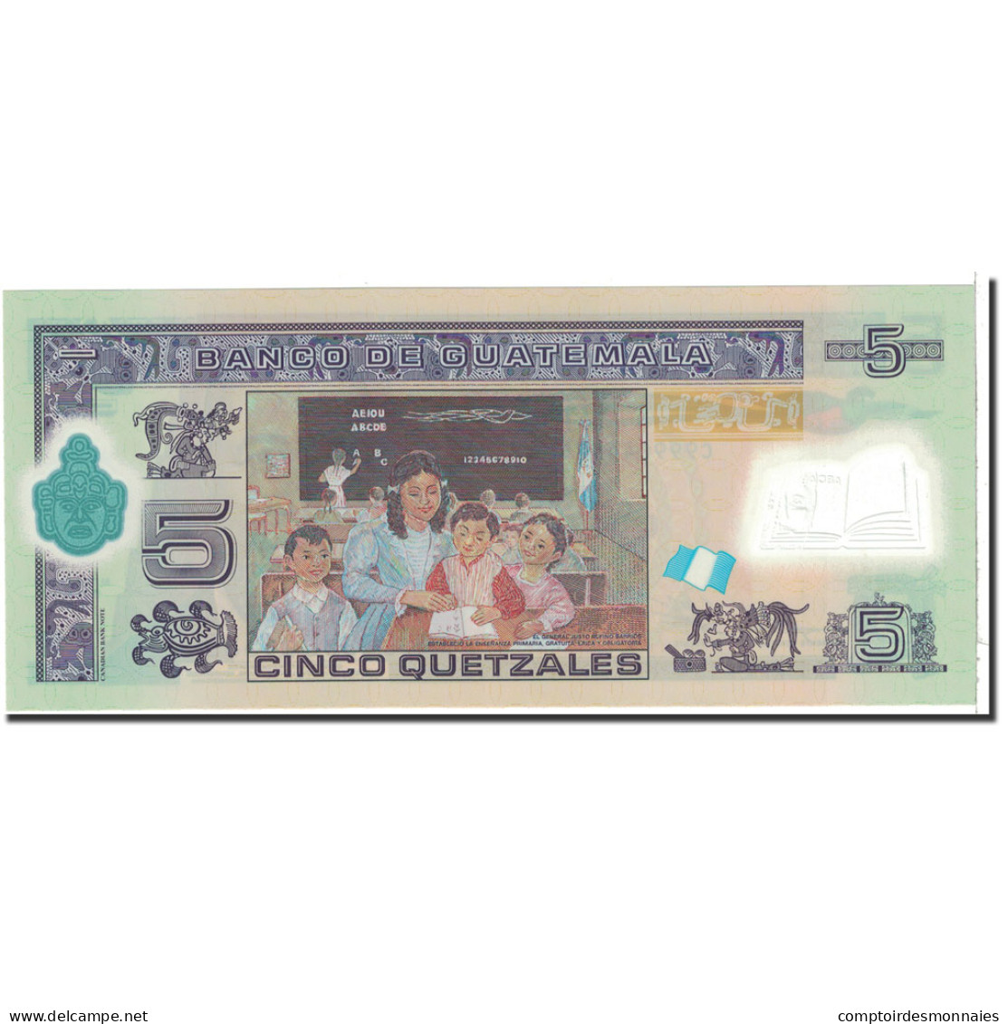 Billet, Guatemala, 5 Quetzales, 2011, 2011-05-11, KM:New, NEUF - Guatemala