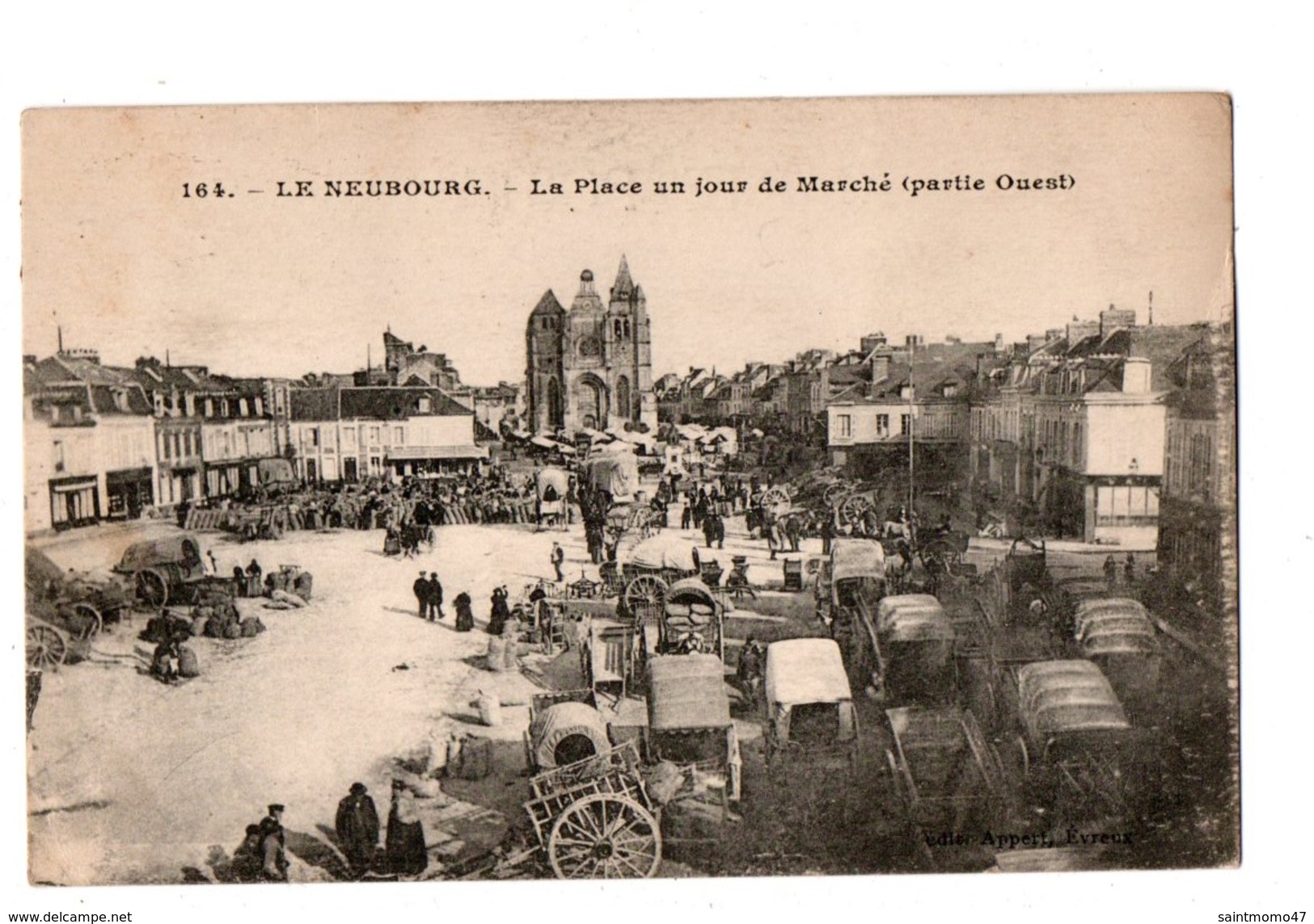 27 - LE NEUBOURG . La Place Un Jour De Marché - Réf. N°1885 - - Le Neubourg