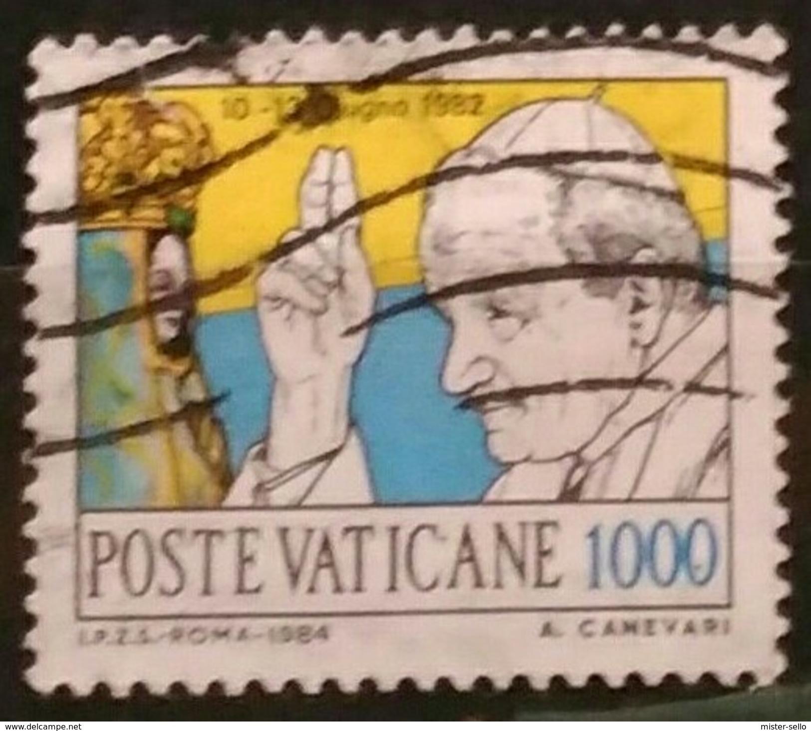 VATICANO 1984 Viajes Del Papa. C. USADO - USED. - Used Stamps