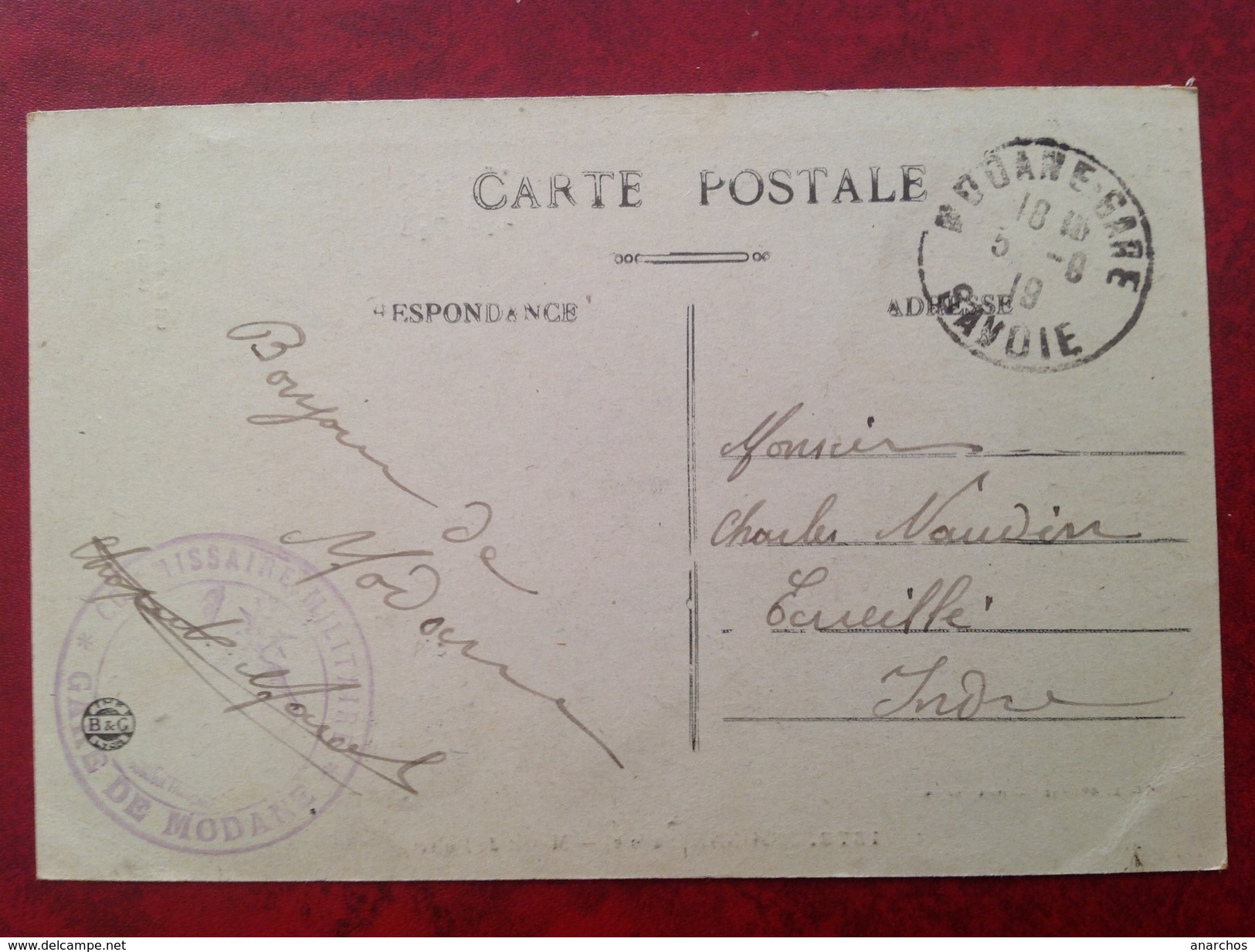 FM Gare De MODANE Commissaire Militaire Cpa Massif De Polset -pointe Renod Et Col De Charvière - Guerra Del 1914-18