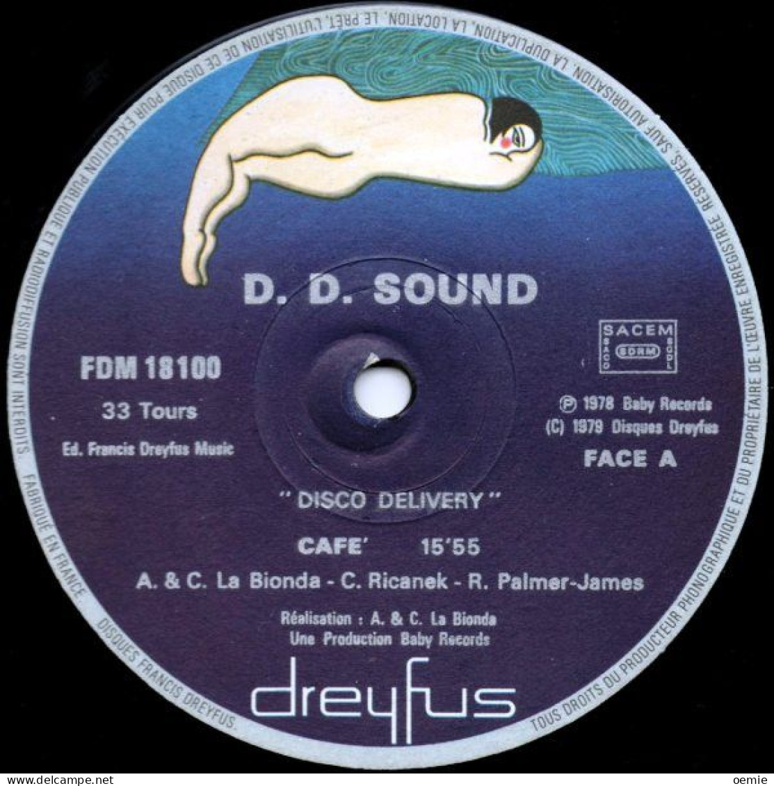 D D SOUND   //  CAFE  //   DISCO DELIVERY  1979 - Disco, Pop