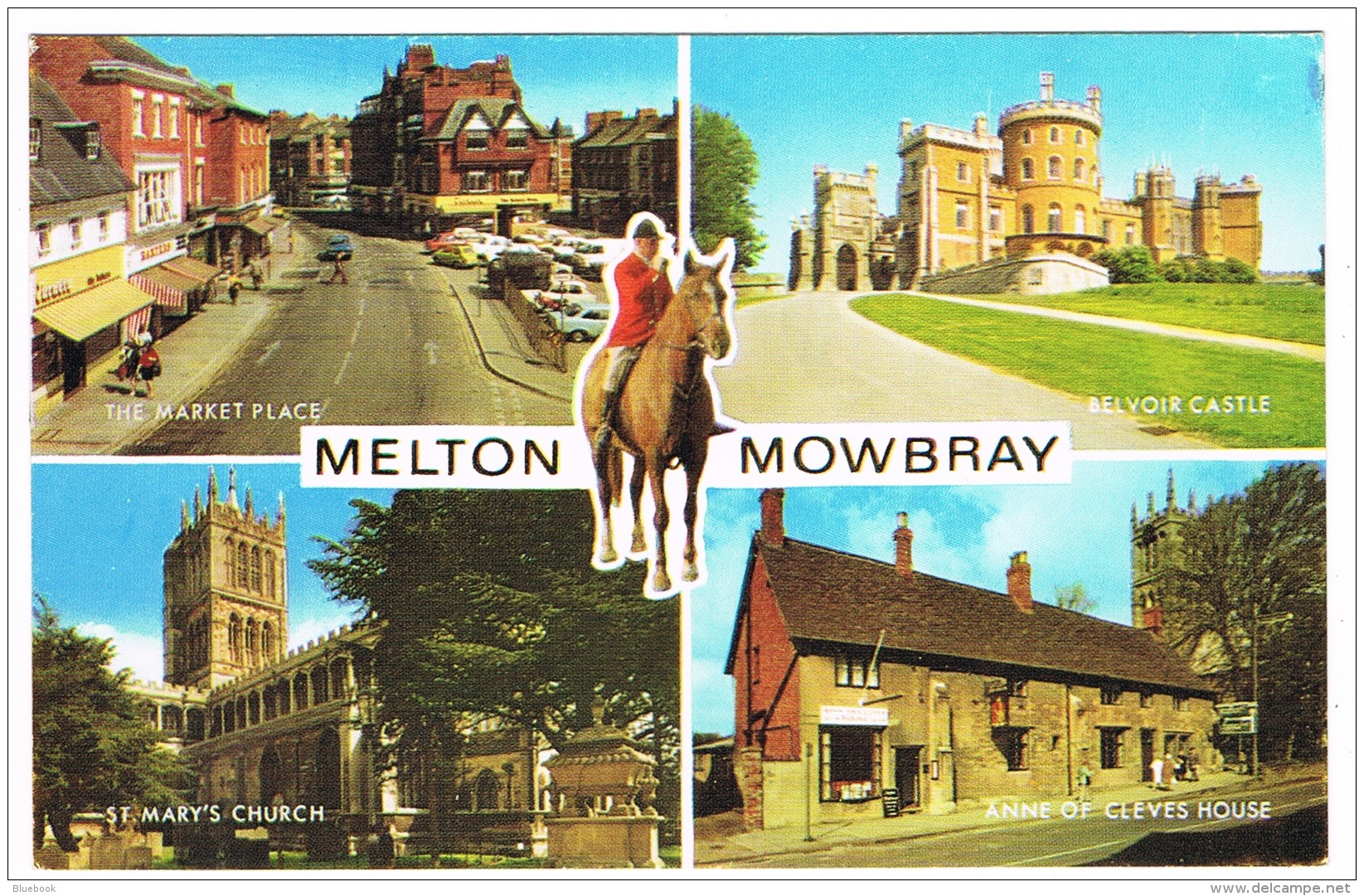 RB 1148 - J. Salmon Multiview Postcard - Melton Mowbray &amp; Bevoir Castle - Leicestershire - Otros & Sin Clasificación